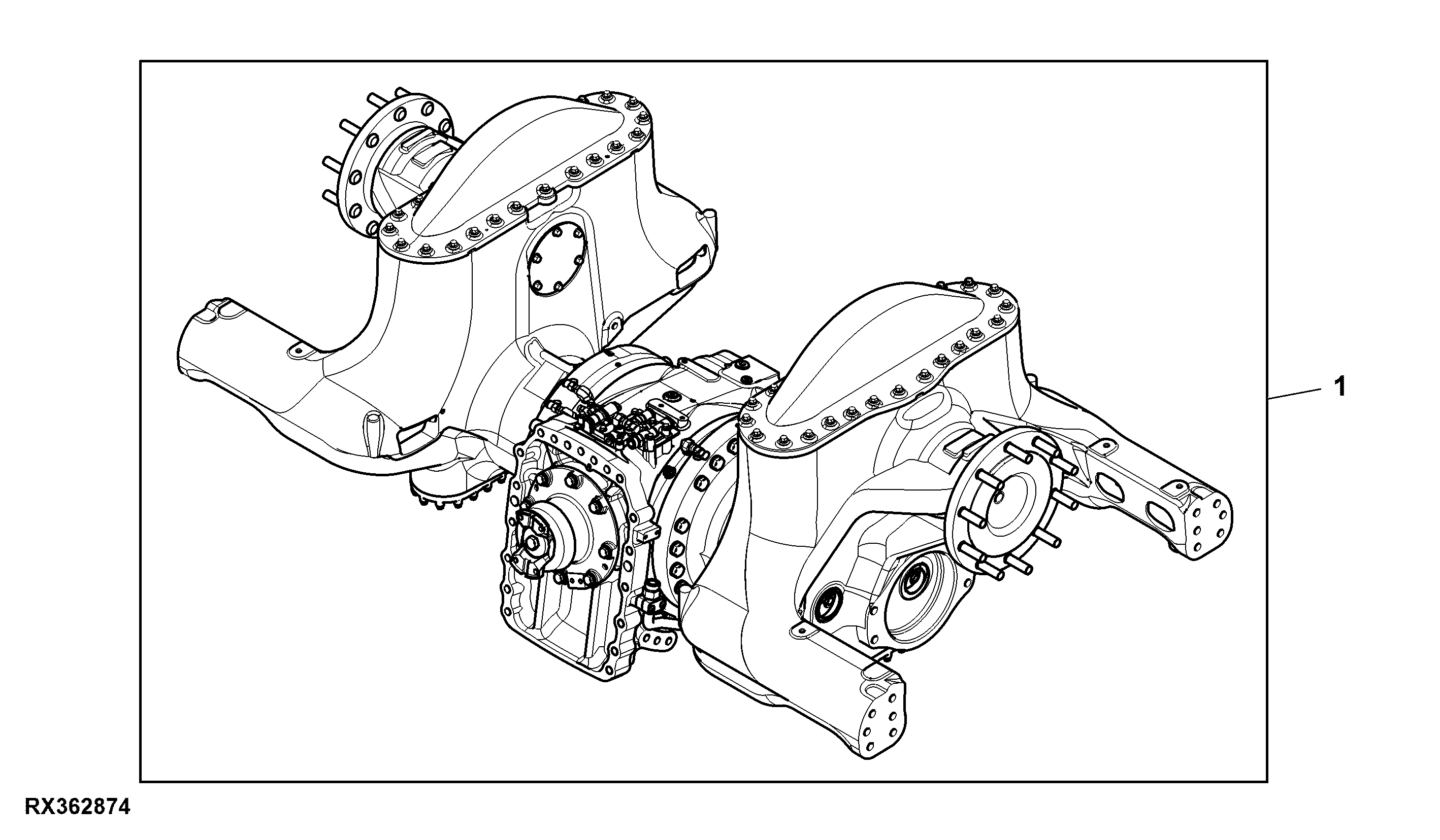 Front Axle, Narrow, 80" Spacer