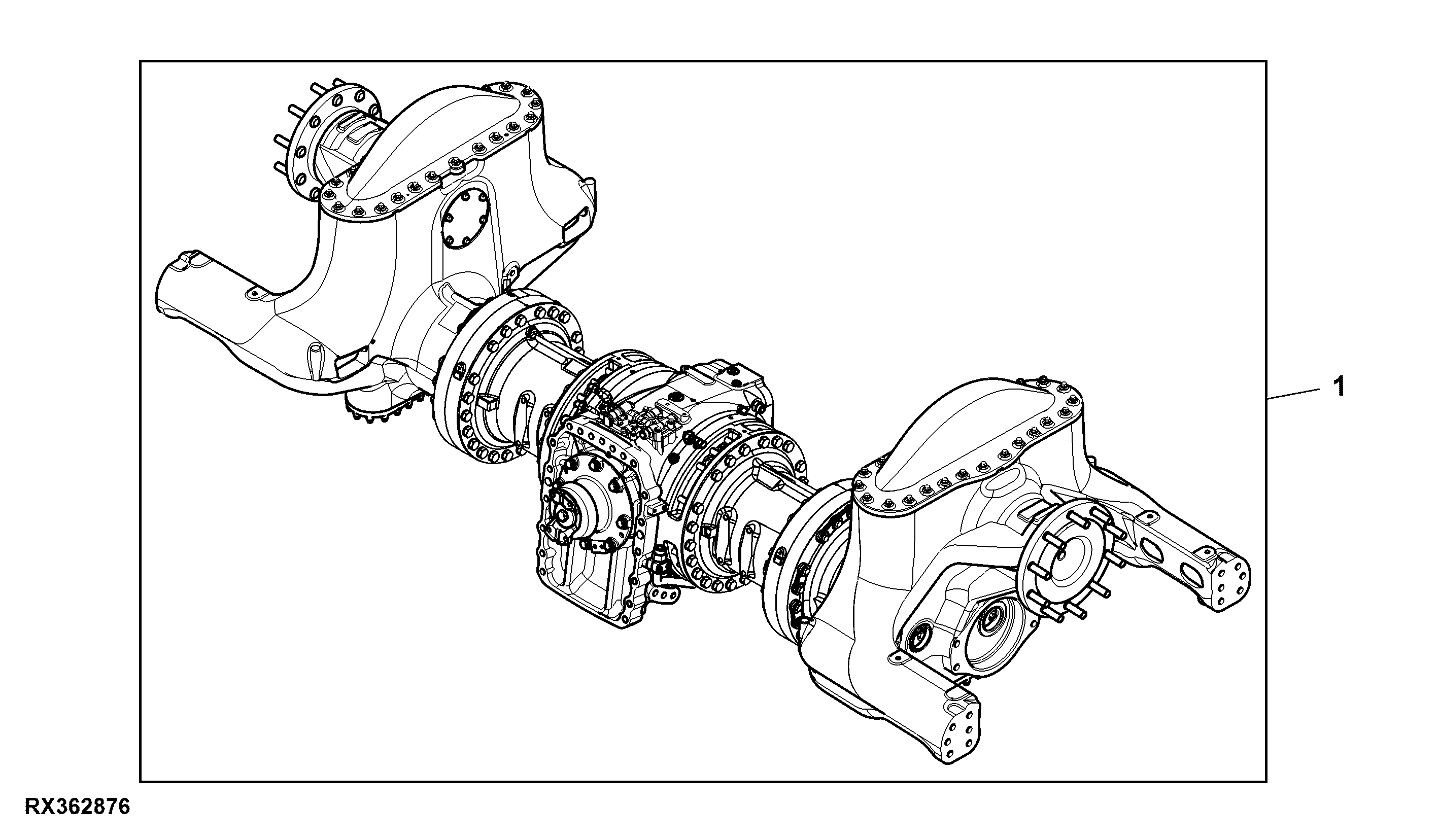 Front Axle, Narrow, 120" Spacer