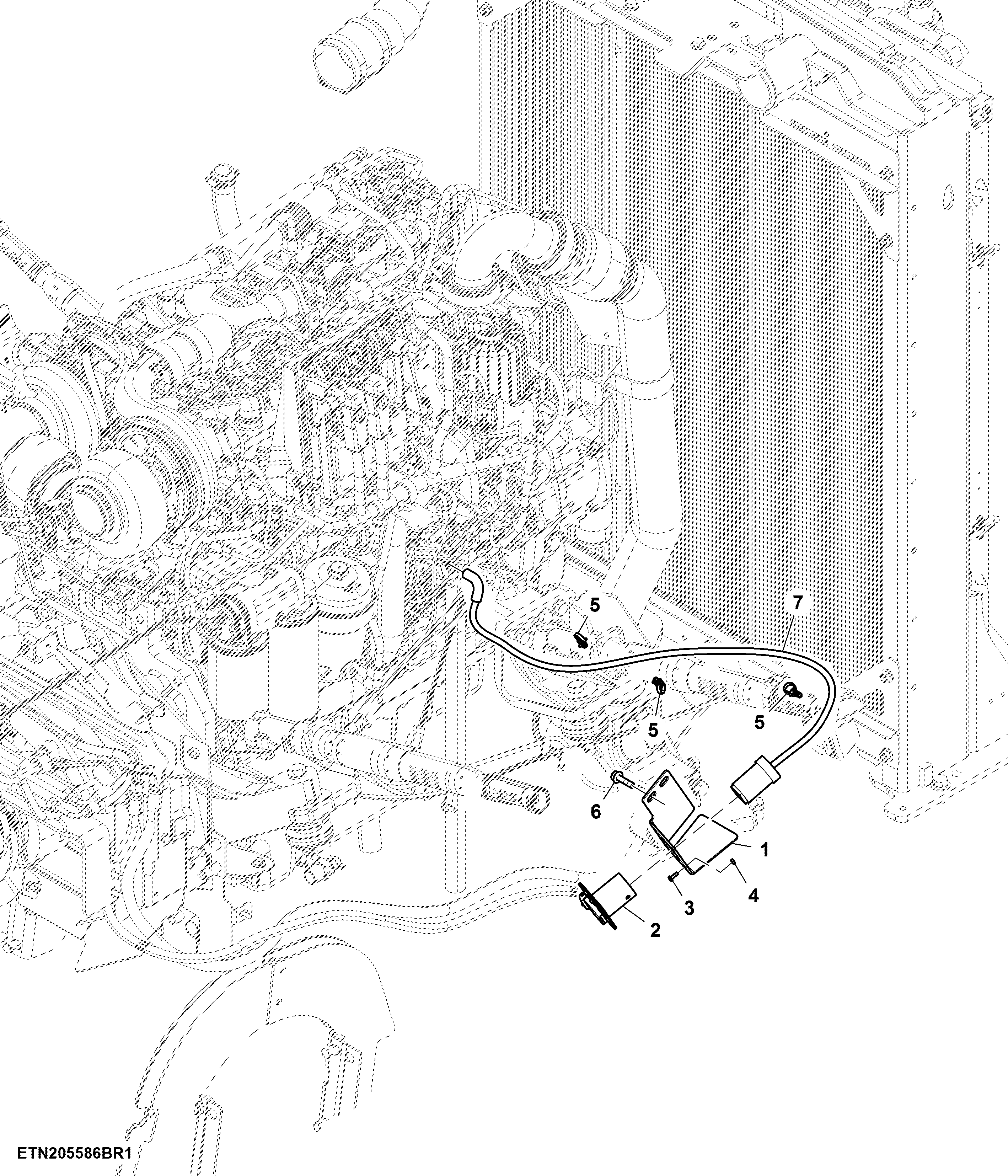 Coolant Heater, 110 V, FT4 Engine (919001 - )