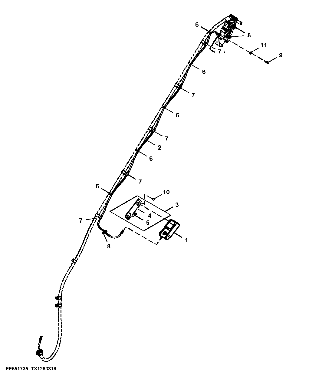 Laser Sensor and Wiring Harness, Machine Guidance