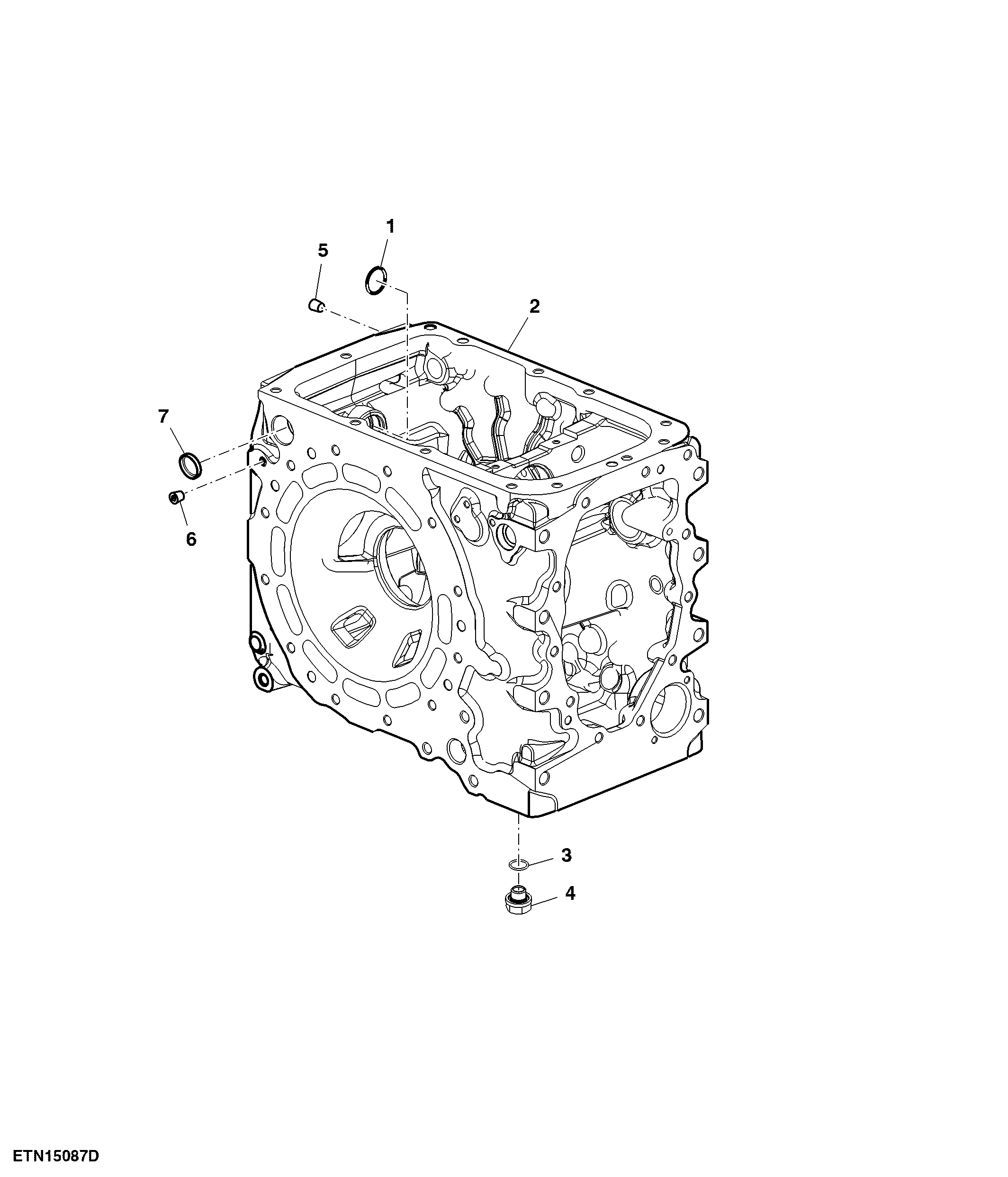 Differential Housing, John Deere (440000 - )