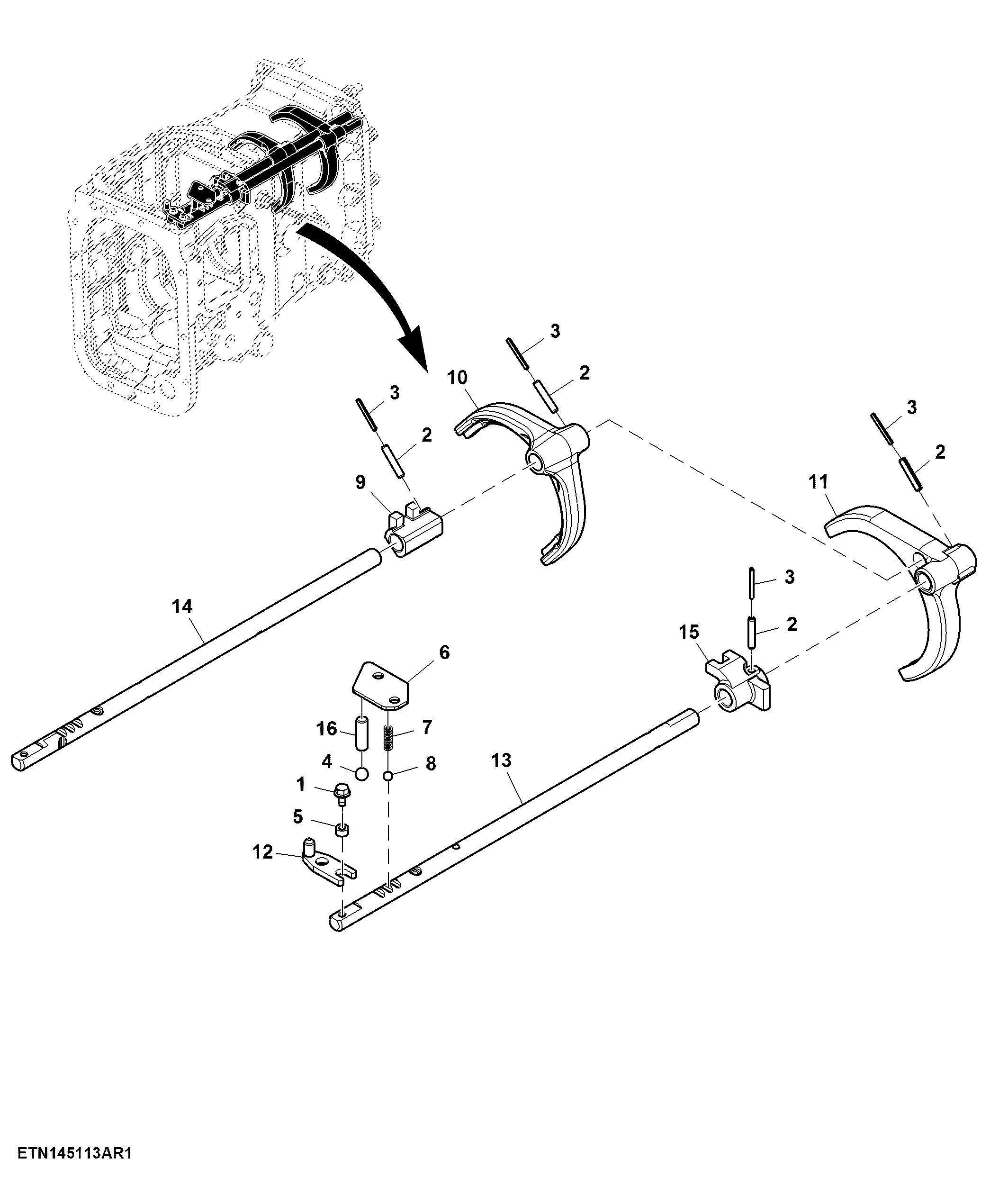 Shifter Assembly, Speed Shift, SyncShuttle™, W/ Park Pawl (005319 - )