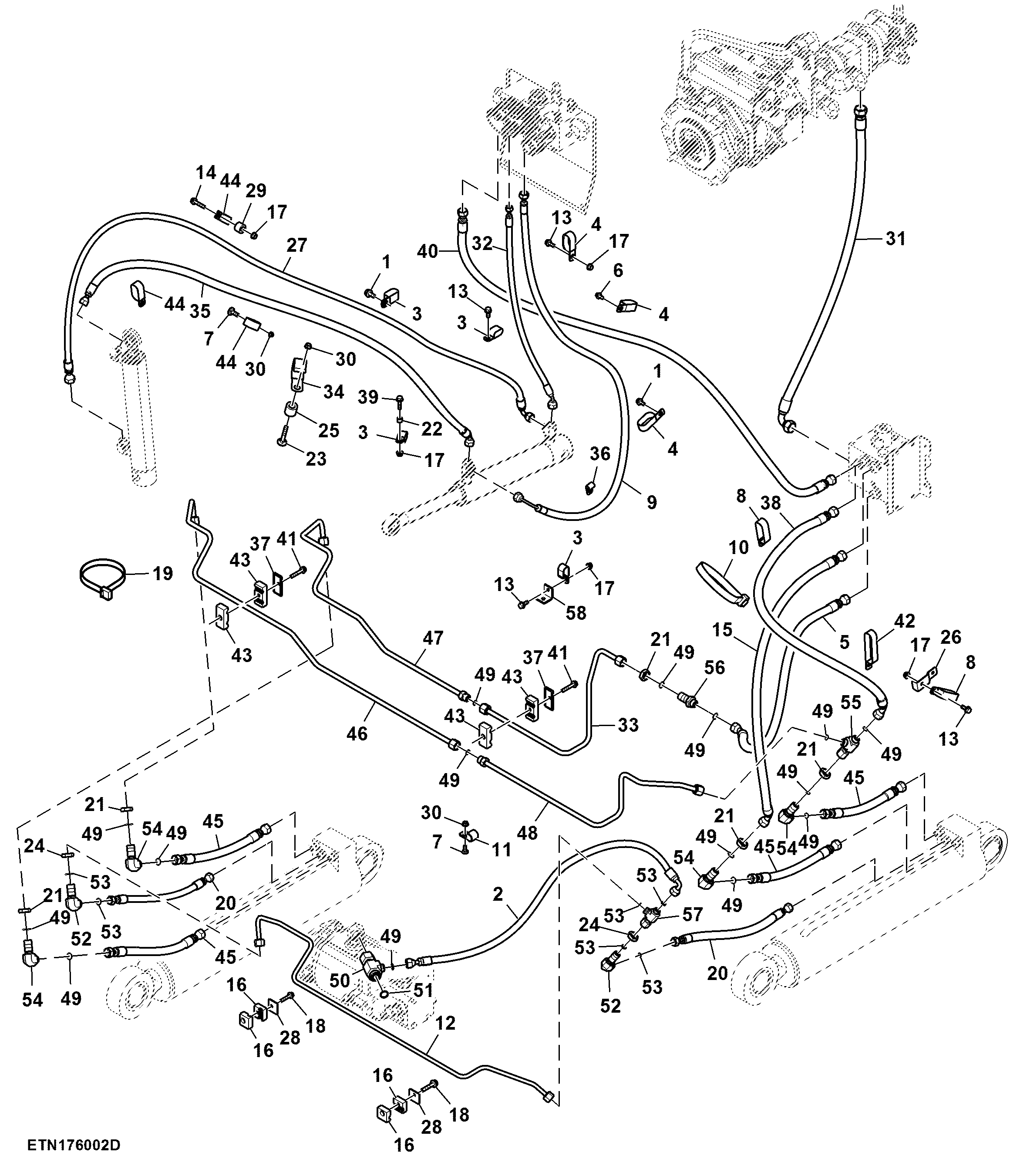 Hydraulic Hoses, Push Button Shift Transmission, HillMaster™
