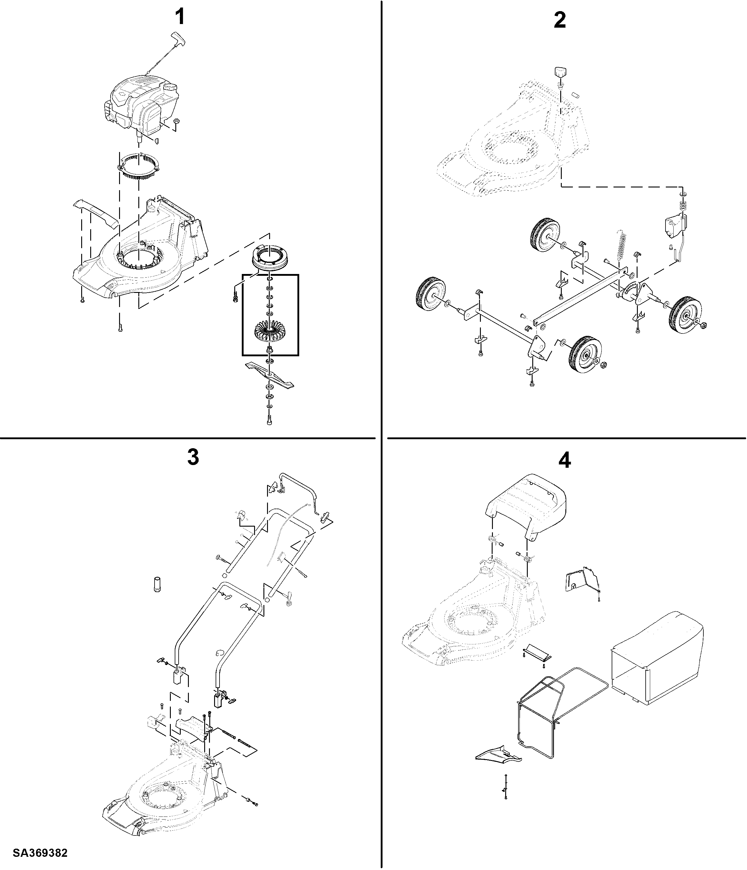 30 43 cm Walk-Behind Mower 4-Cycle Engine, 43-Compact (SA201019)