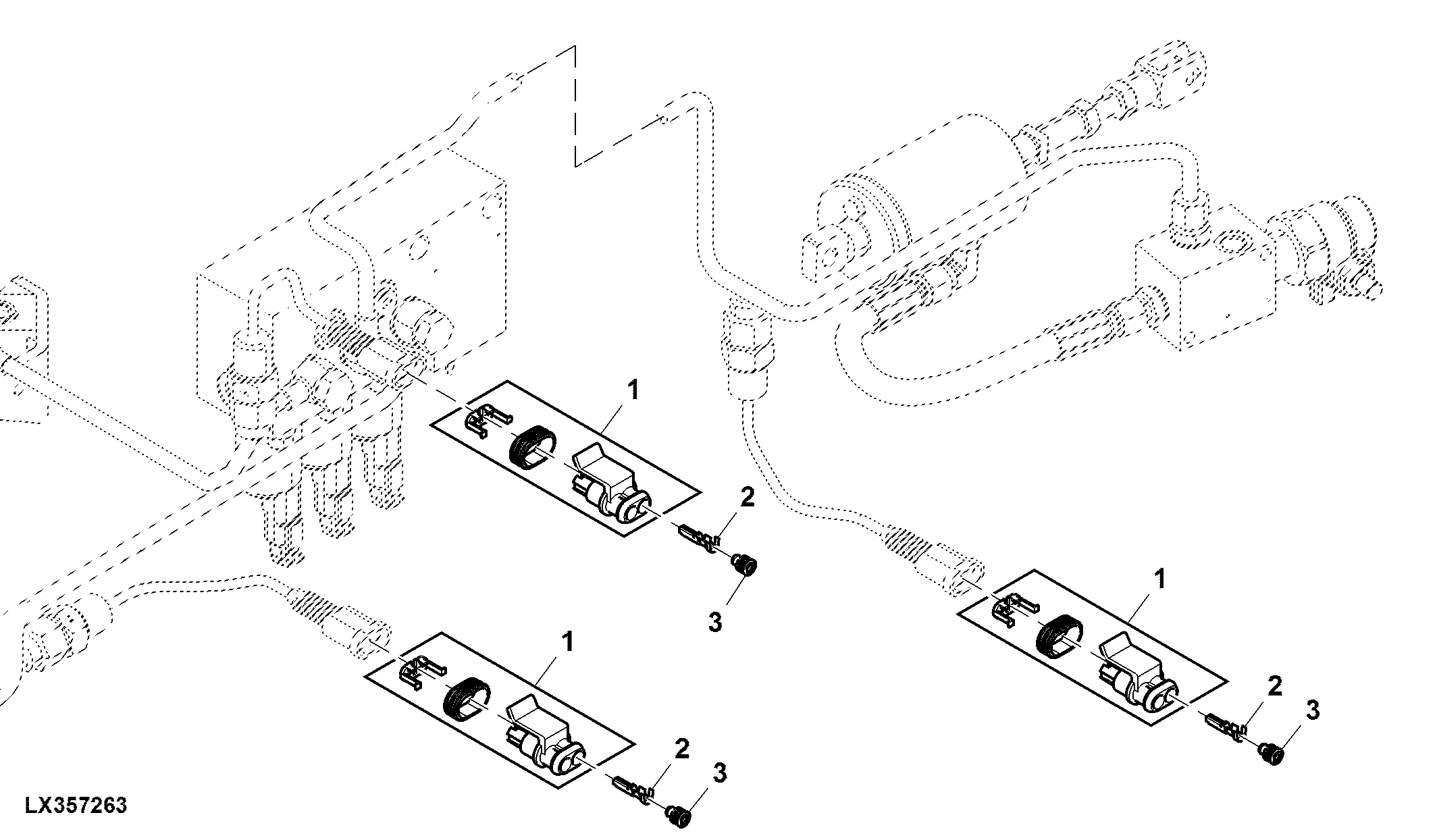 Connectors, Pressure Sensor, MFWD Valve