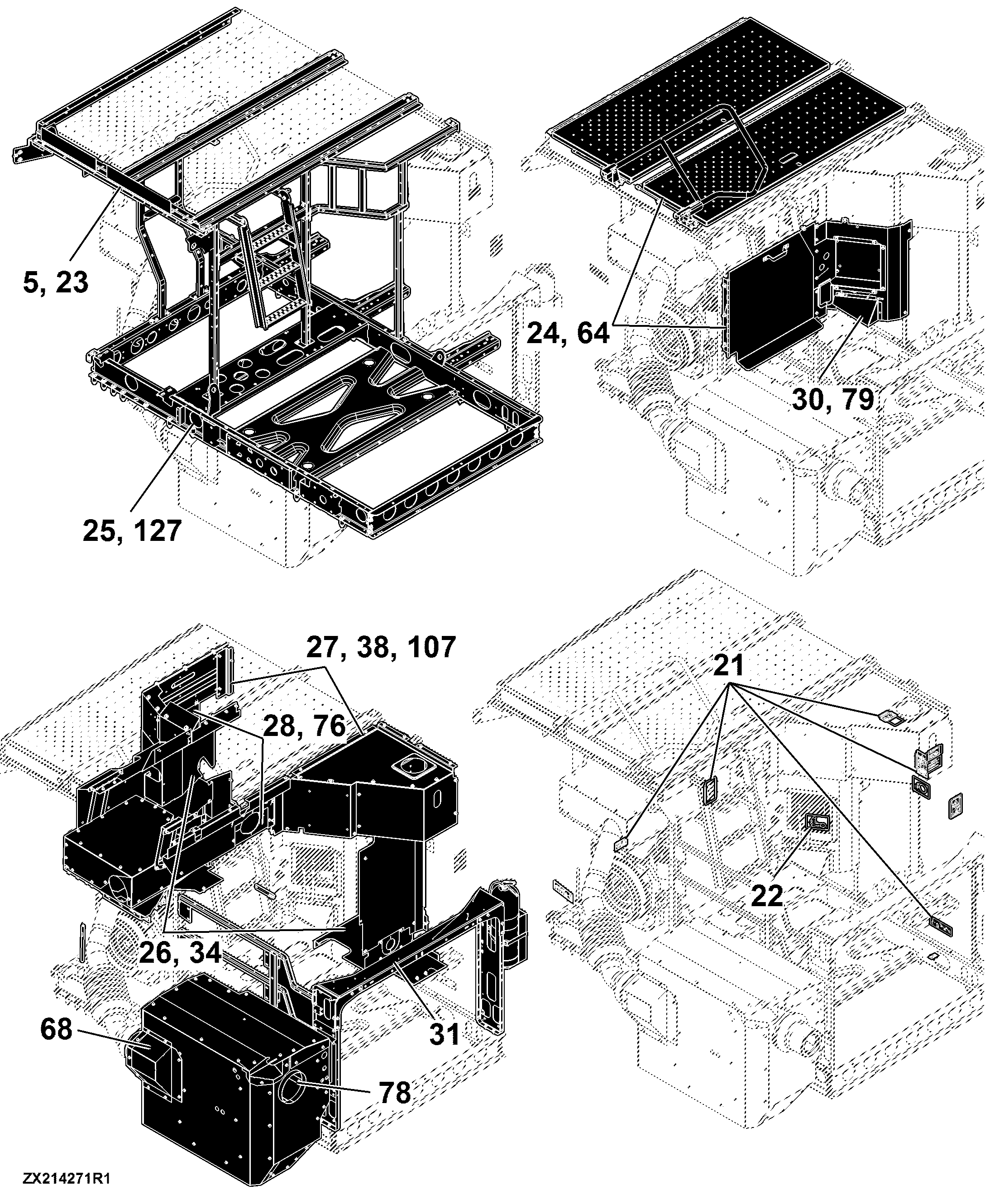 80 Frame, Miscellaneous Combine S680 - MY15