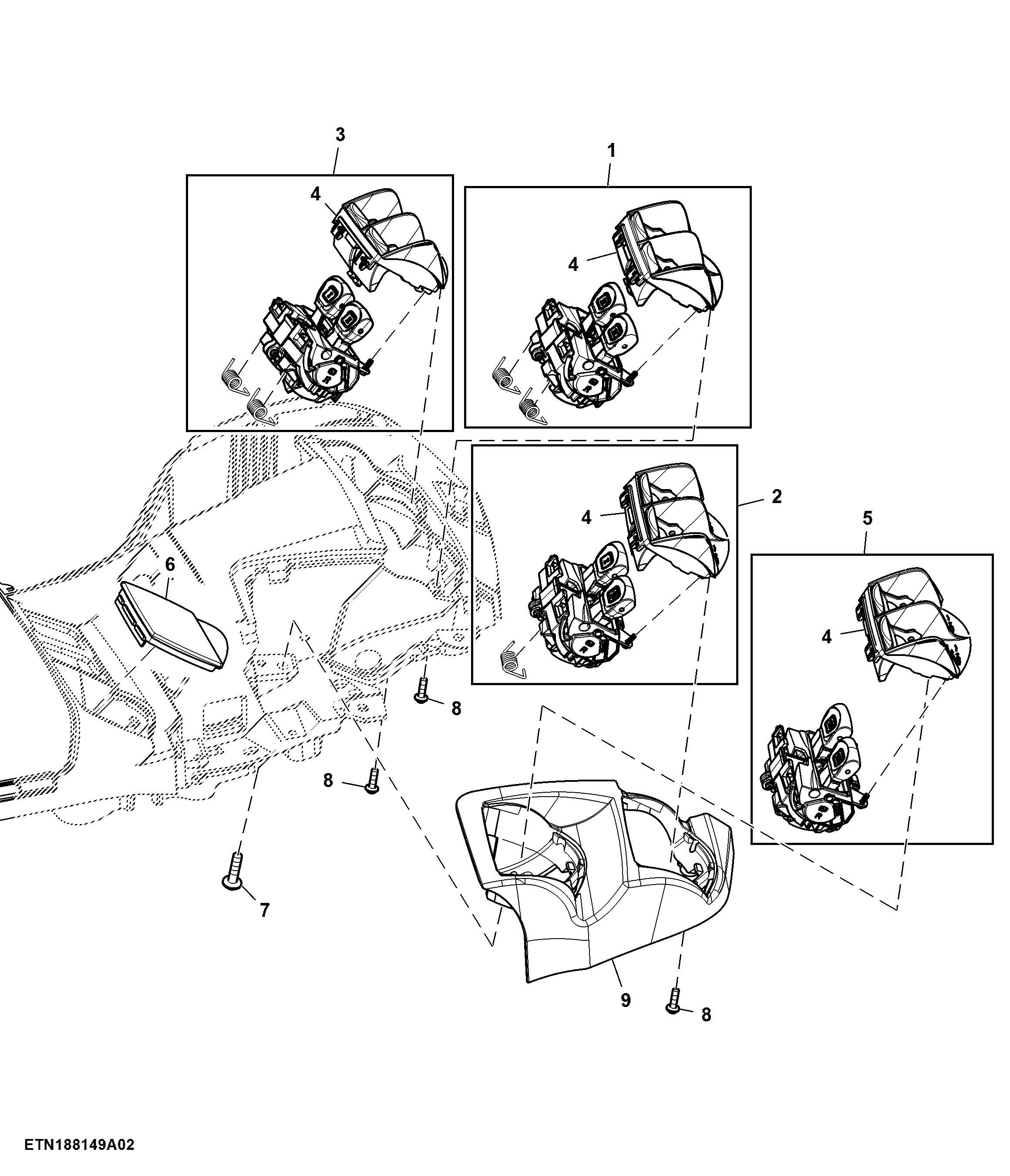 Control, 8 Rear SCV, W/O Rear Hitch (807001 - )