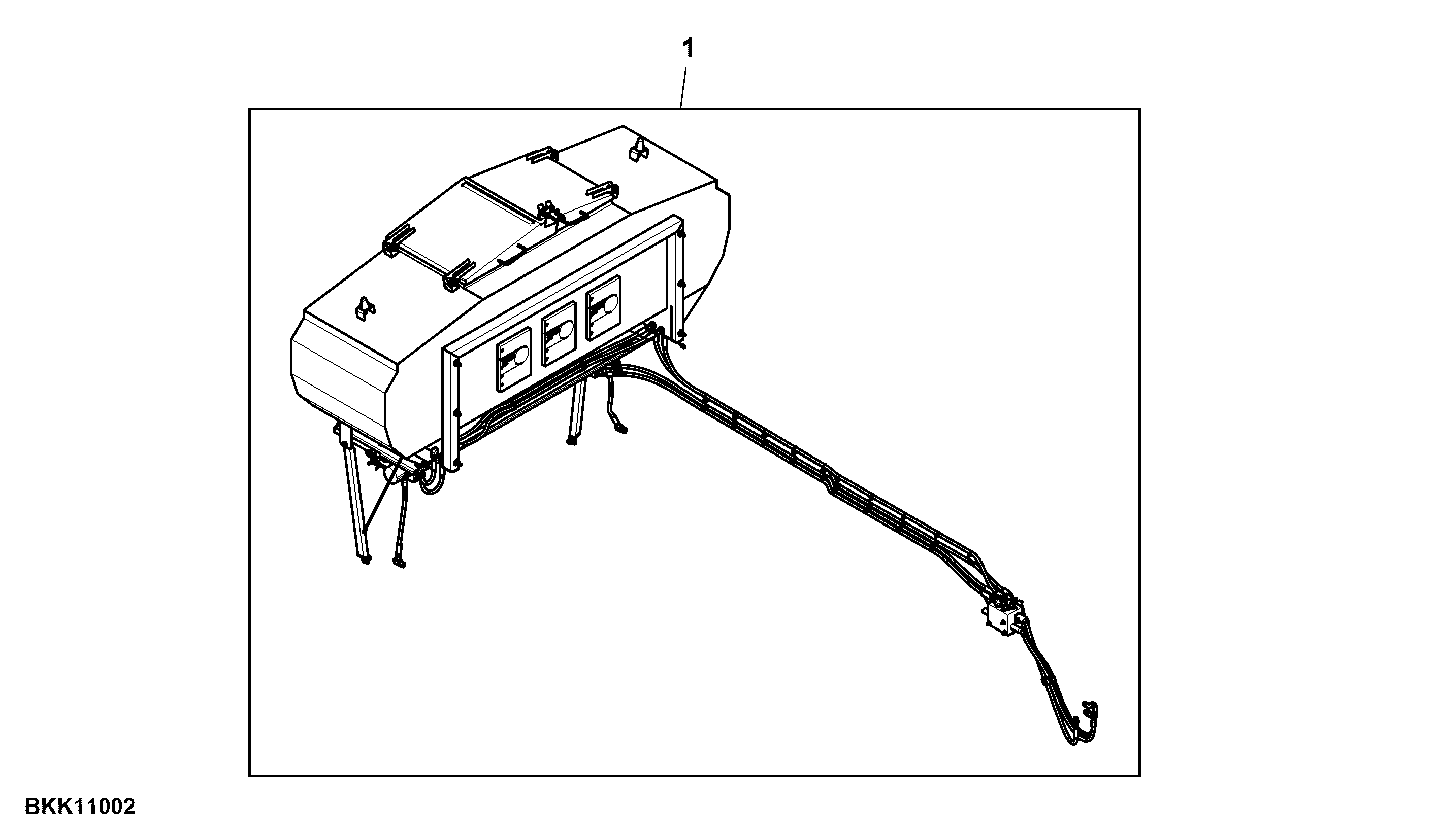 Dry Spreader Granular Bin, Attachment (190001 - )