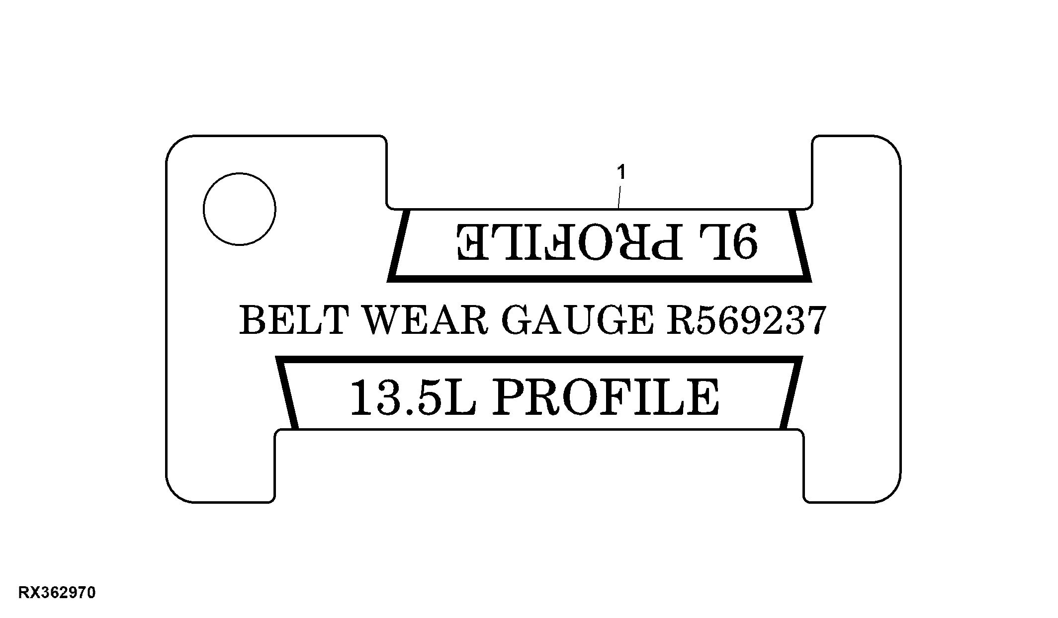 Belt Wear Inspection Gauge, VSFD BELT