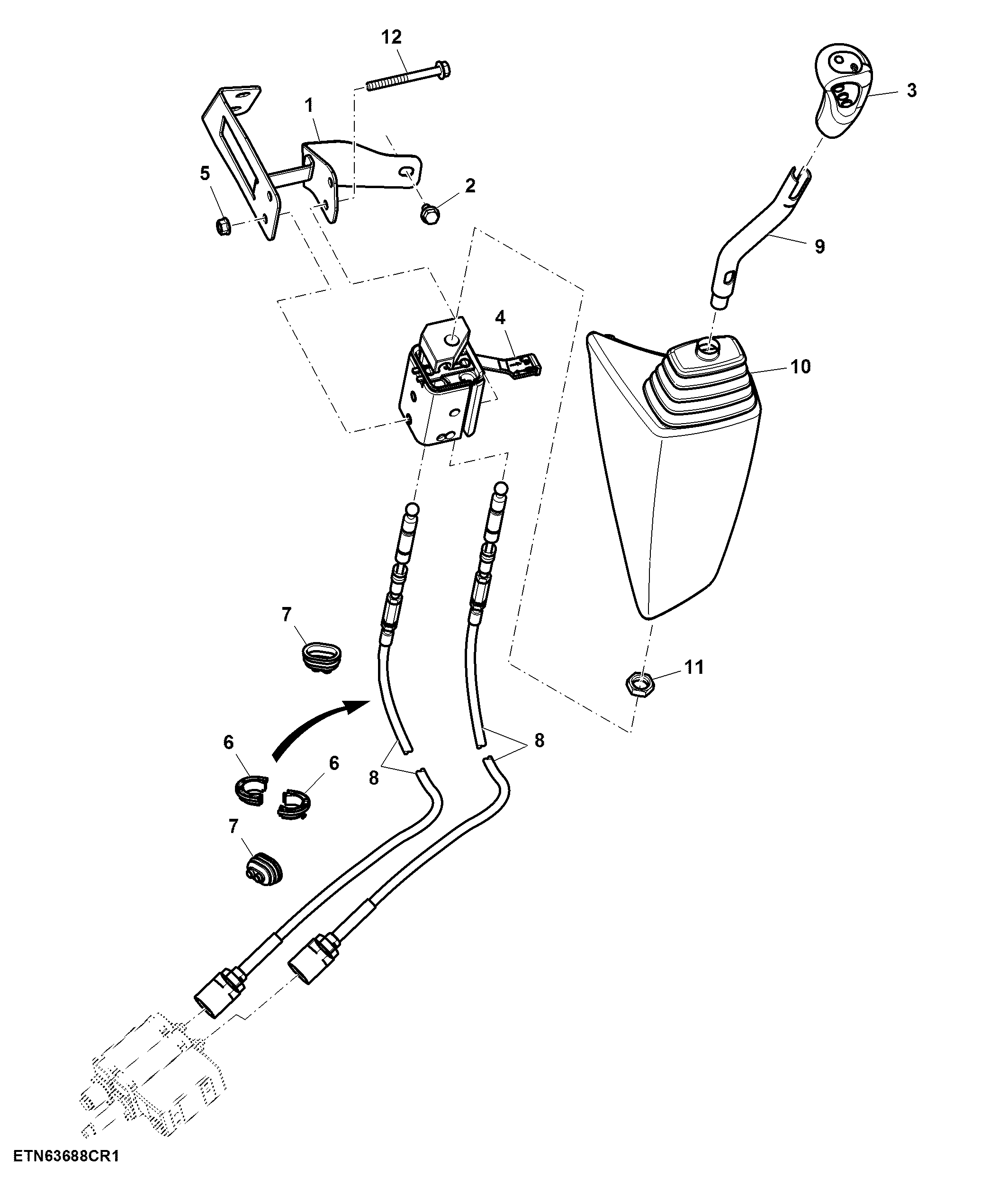 Multi Function Lever, Shift Console, ICV, W/ 2-Functions