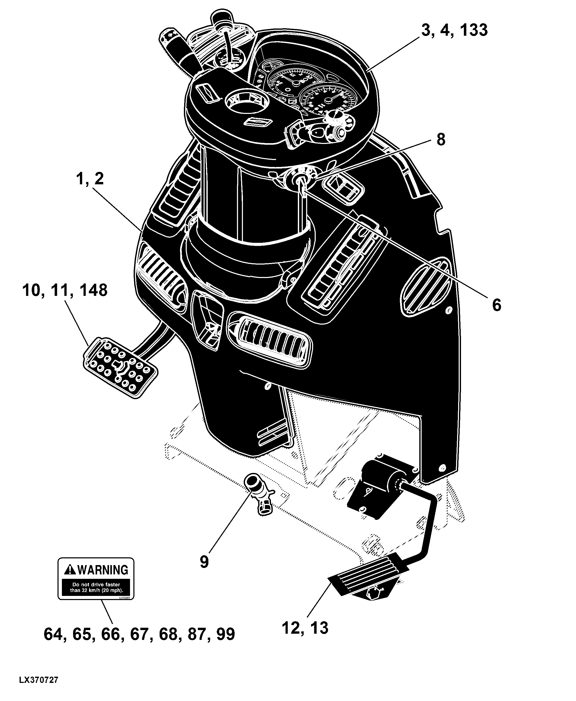 93 Operator's Station, Controls and Accessories