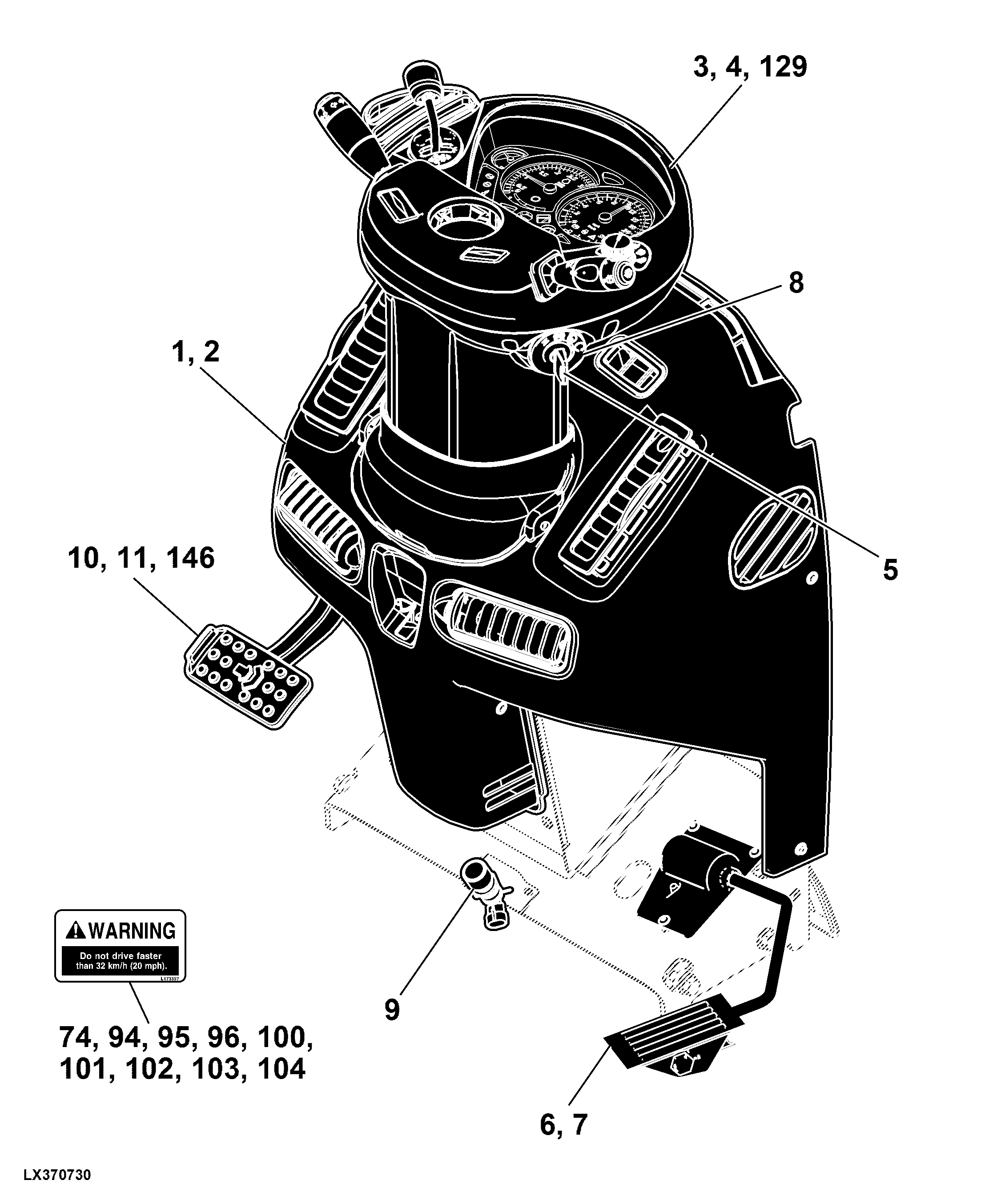 93 Operator’s Station, Controls and Accessories