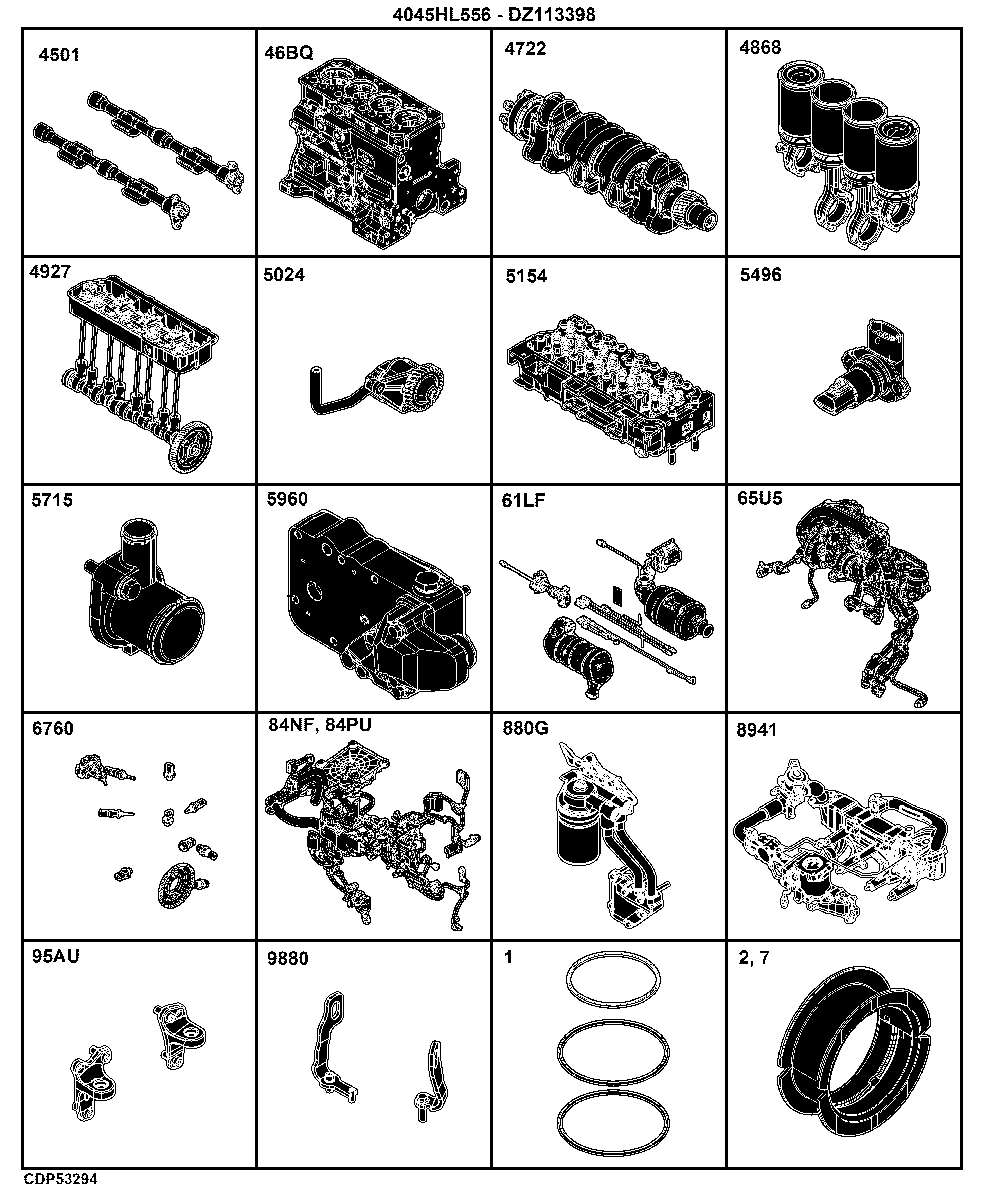 E3 Engine 4045HL556-DZ113398-ETN203097-ETN220813
