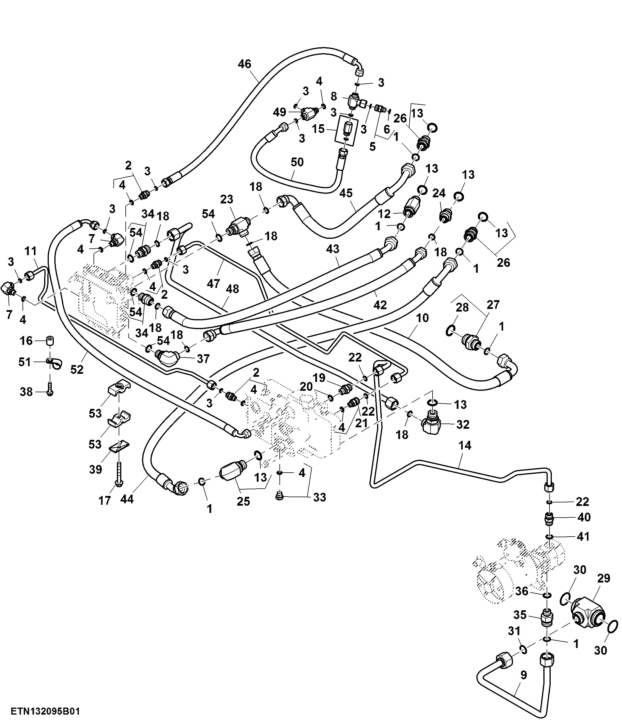 Steering System, AutoTrac™, W/ Back Up Pump (1/2) ( - 801052)