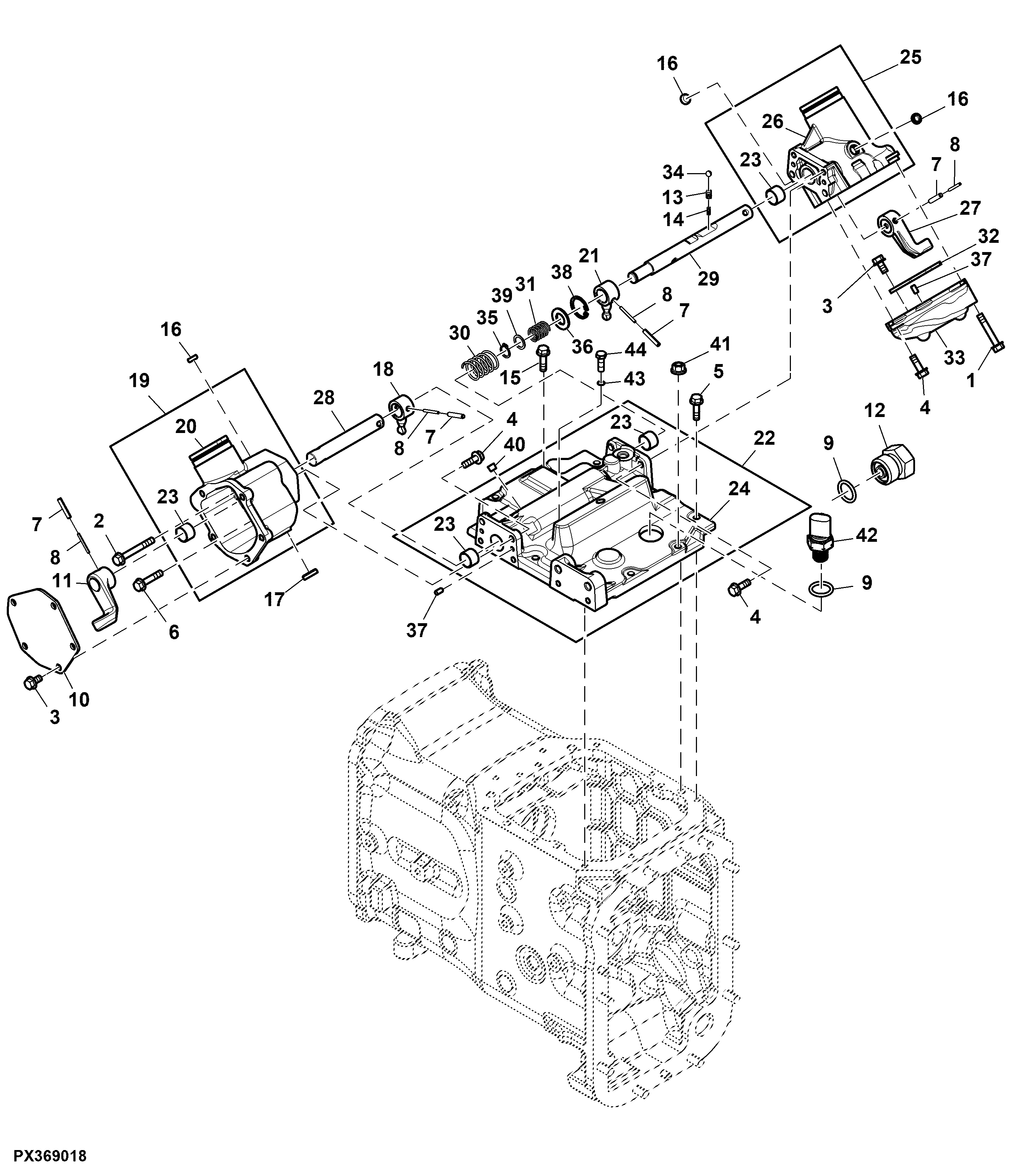 Shifter Case Assembly, Both Hand Control, PowrReverser™