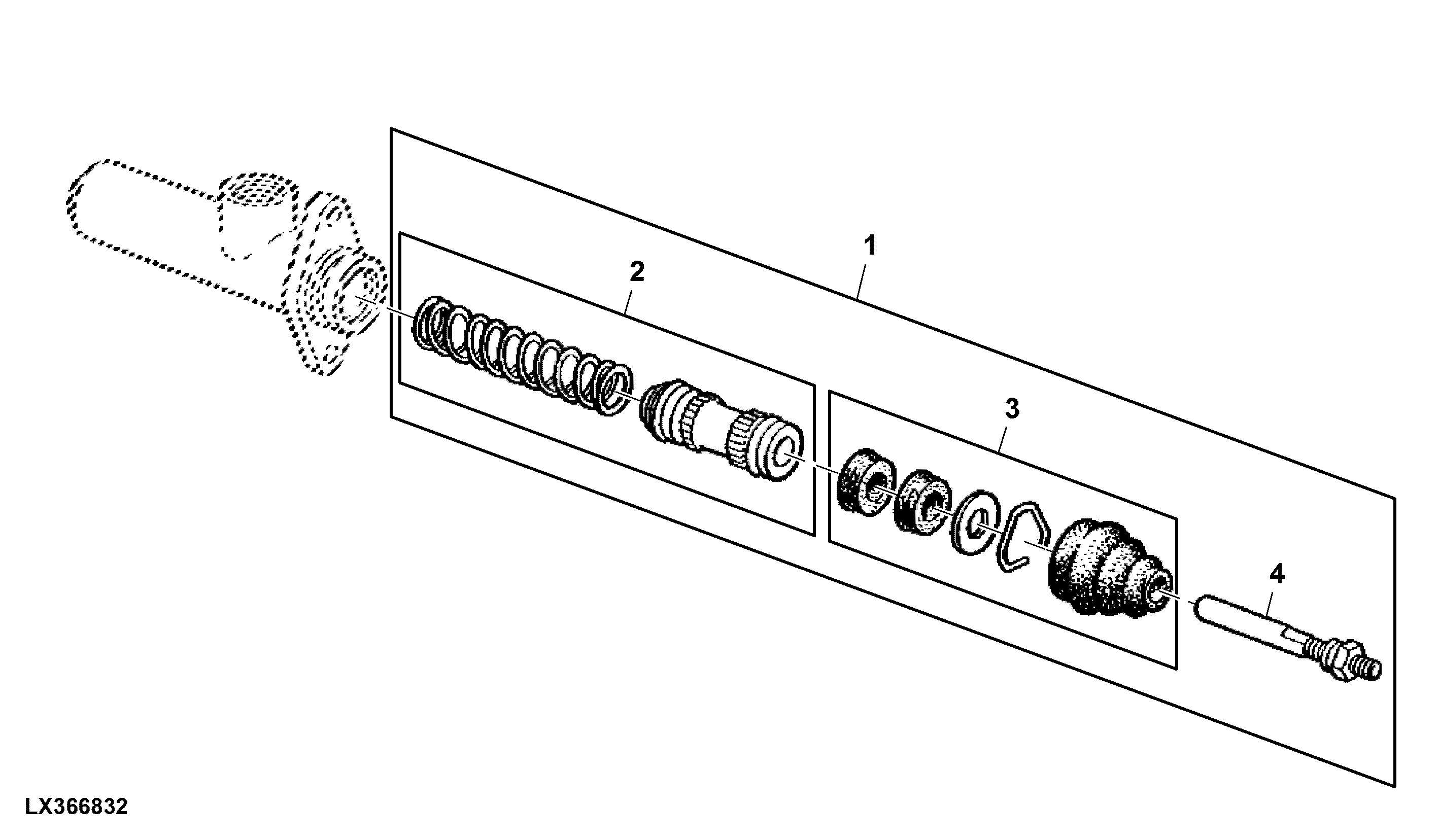 REPAIR KIT FOR CLUTCH MASTER CYLINDER (WITH SG2 CAB)