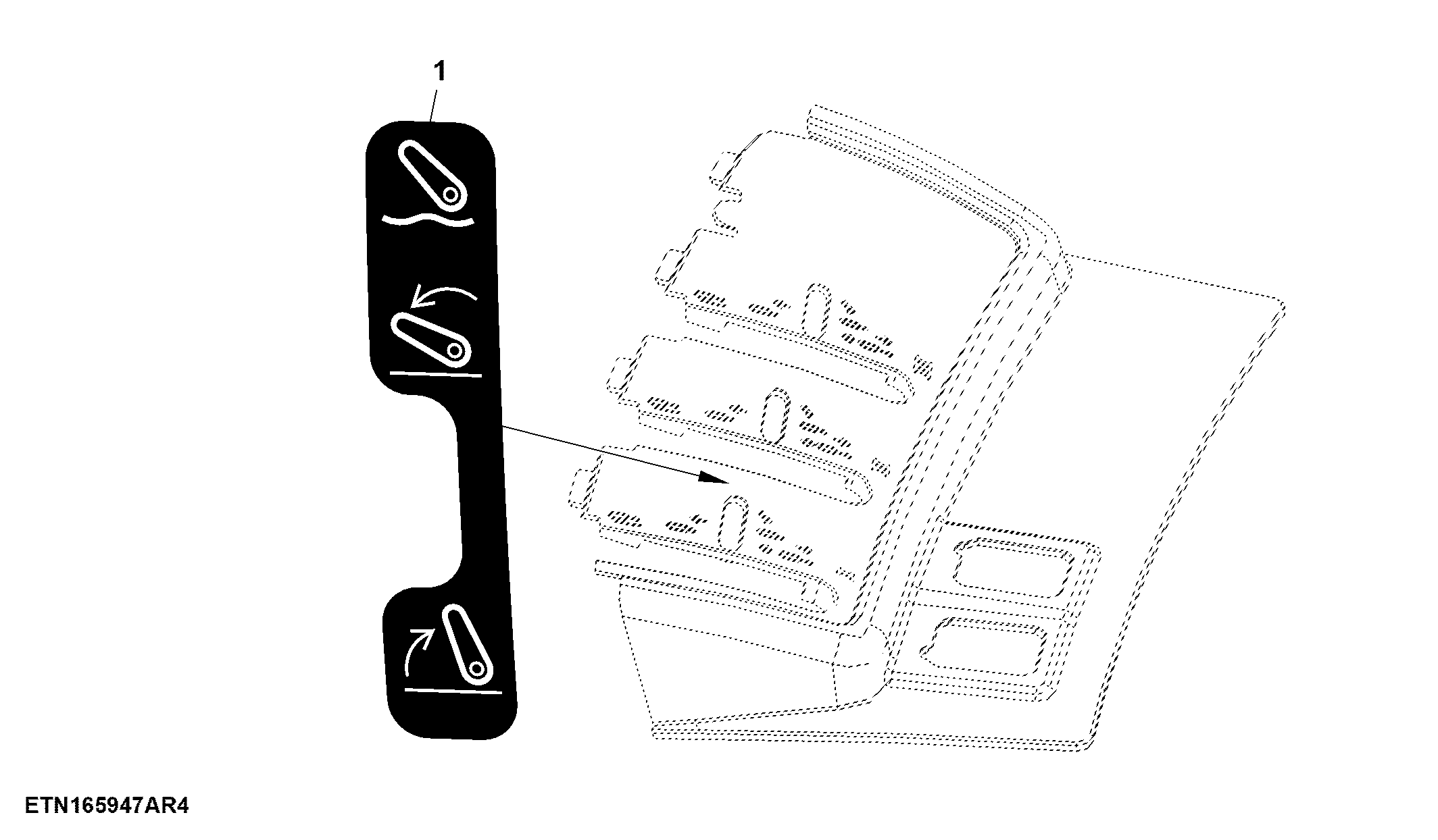 Decal, Front Hitch Control