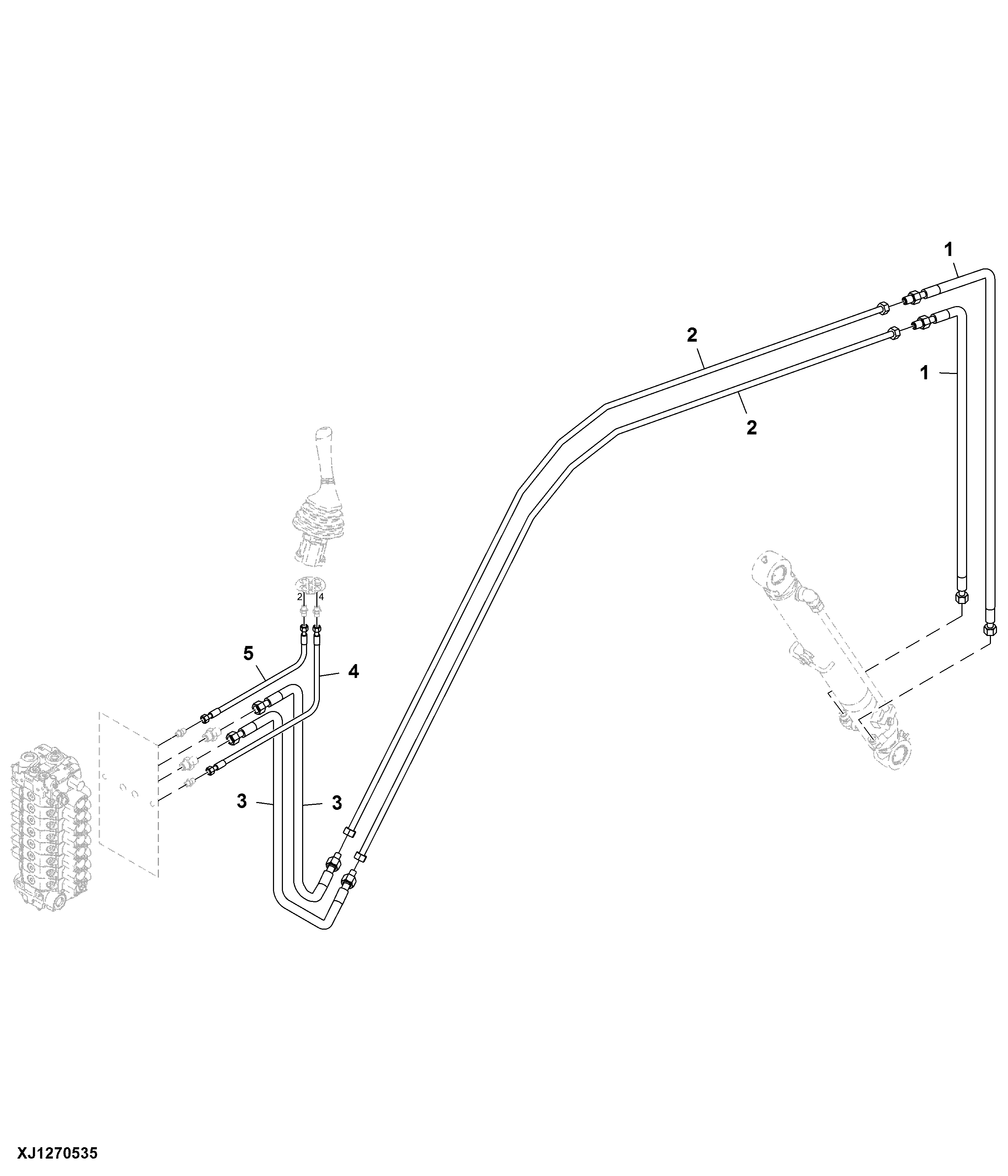 Bucket Cylinder Plumbing