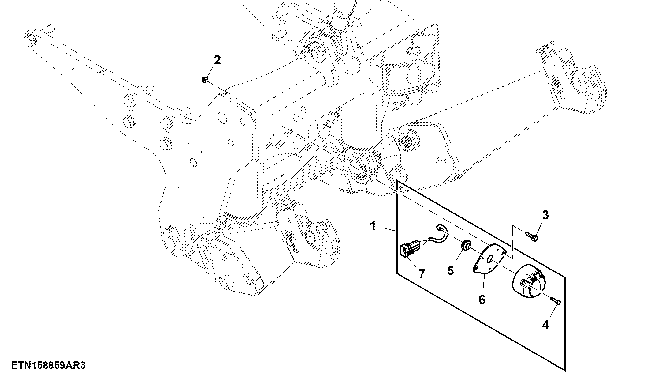 7-Pin Connector Trailer Wiring Harness, W/ Front PTO