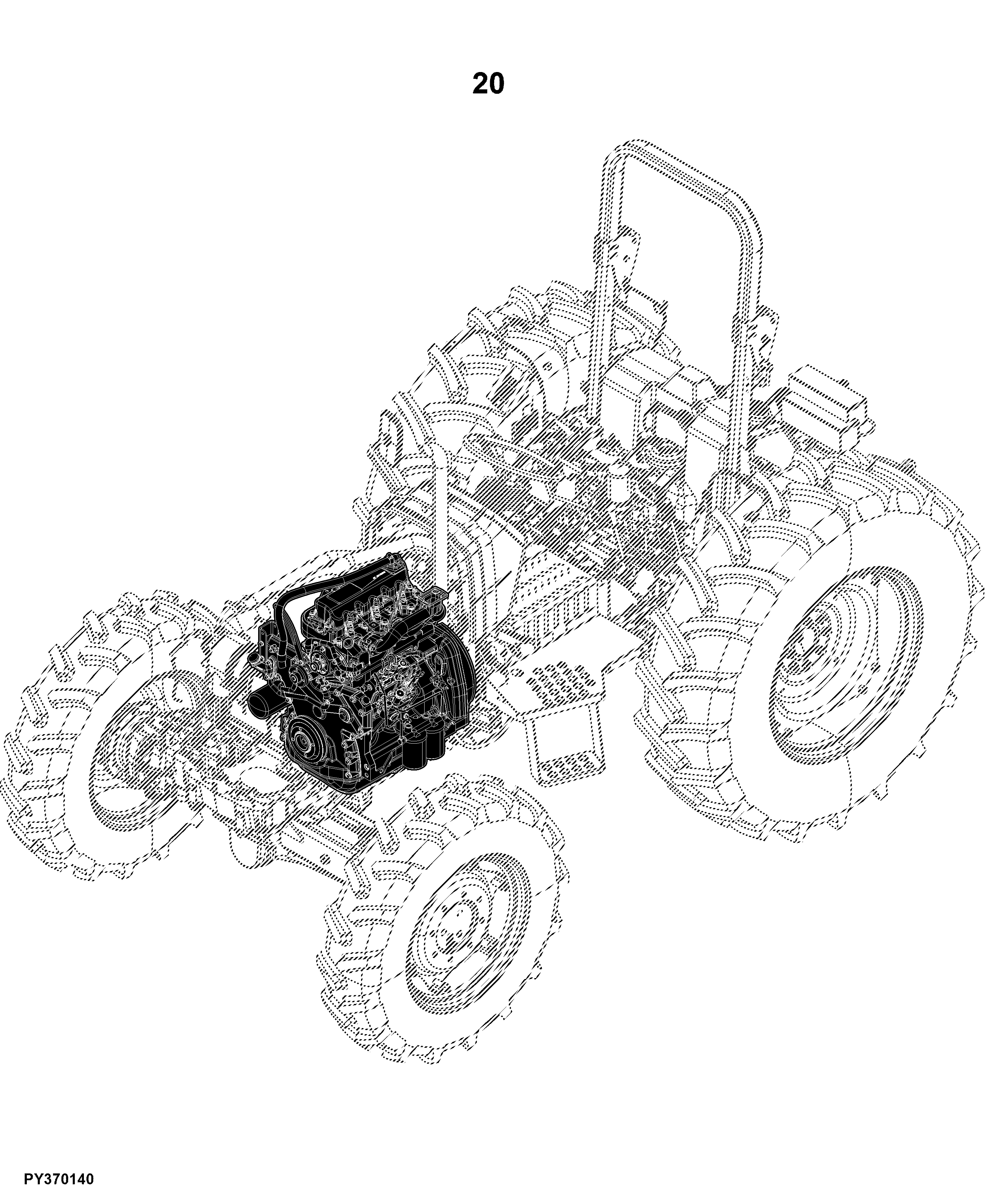 5405 Tractor (TREM IIIA Engine)(India Edition)
