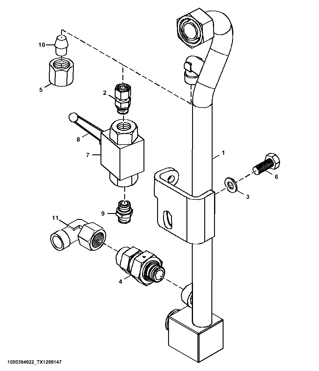 Auxiliary Hydraulic Attachment Selection Valve