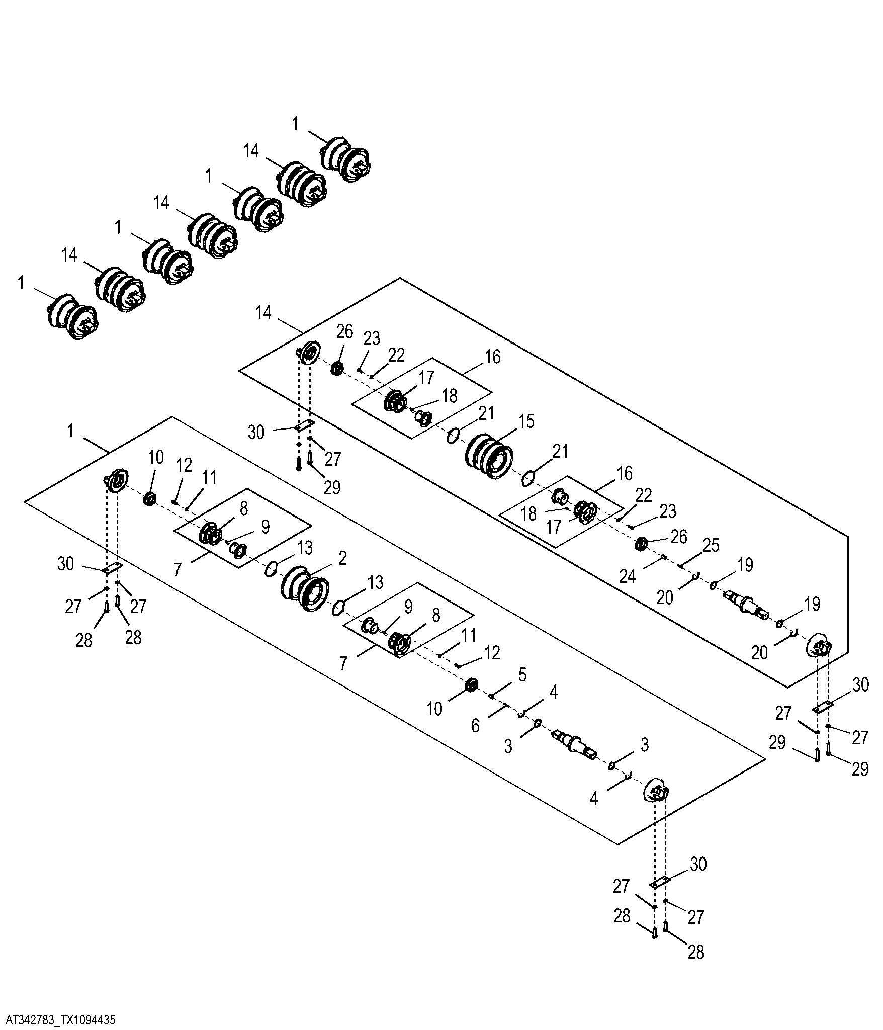 Track Rollers, Low Ground Pressure ( LGP ), XLT