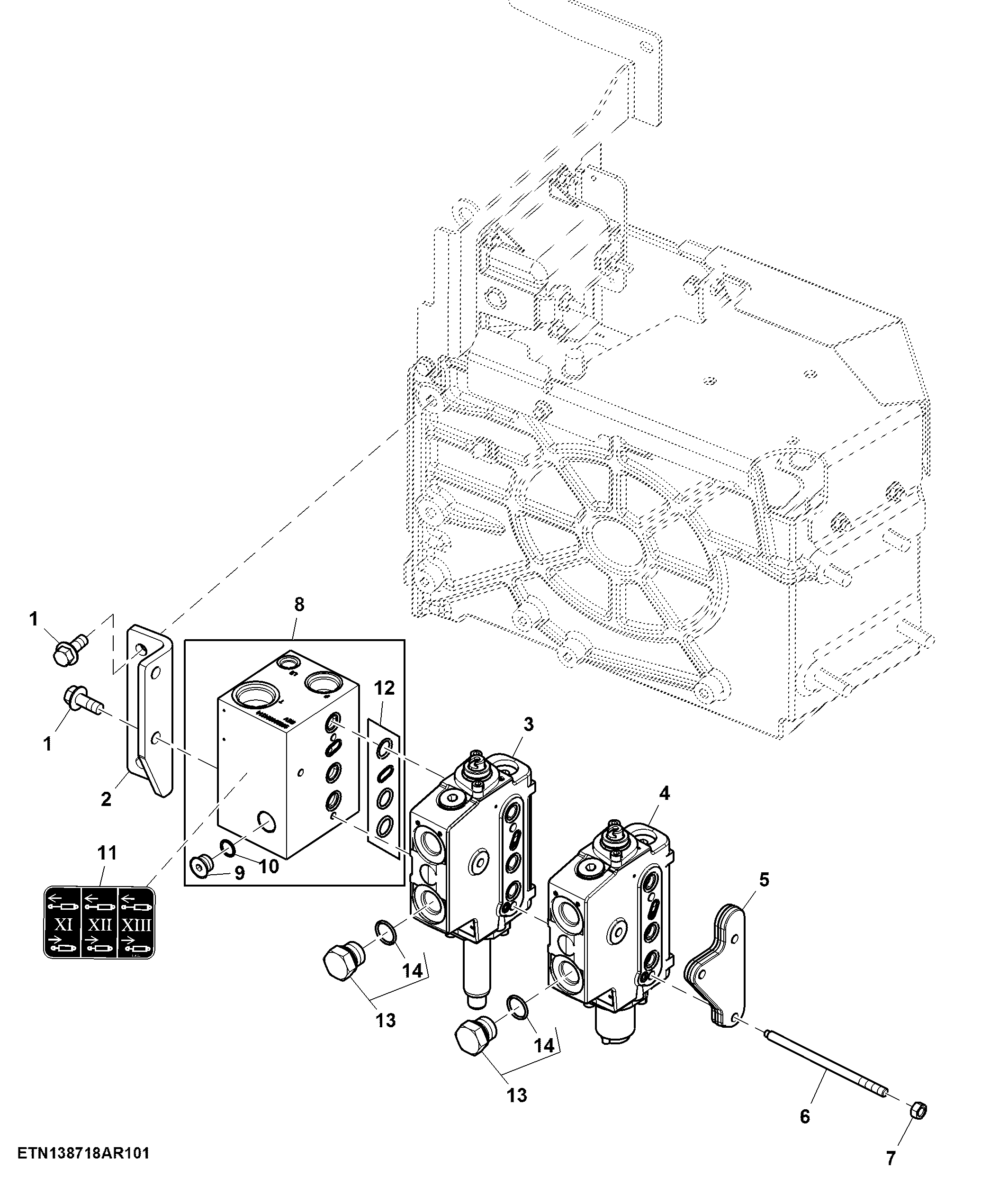 Dual Mid SCV, Mechanical, PFC Hydraulics (1/2)