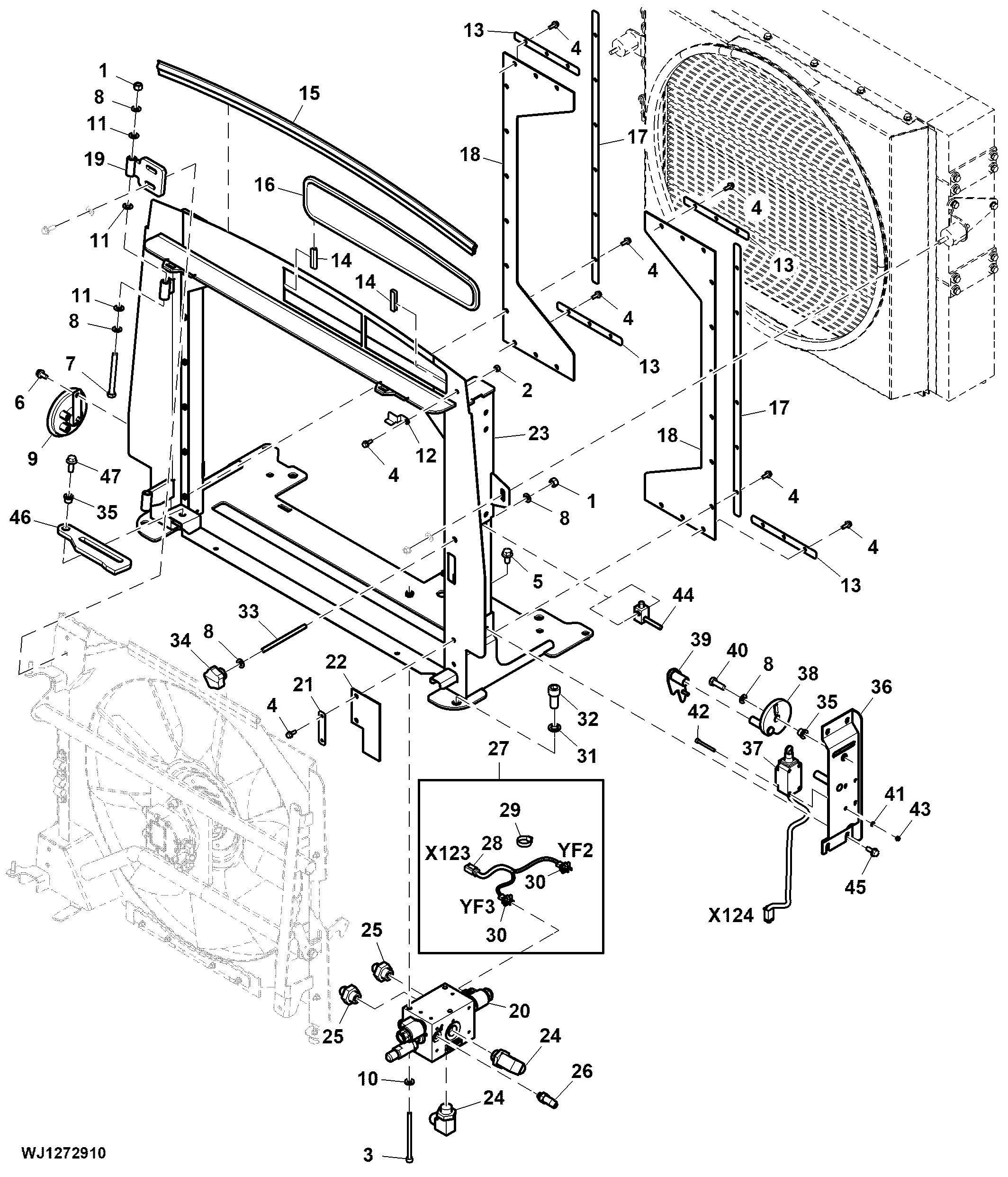 Oil Cooler Bracket / Radiator Shroud ( - 005276)