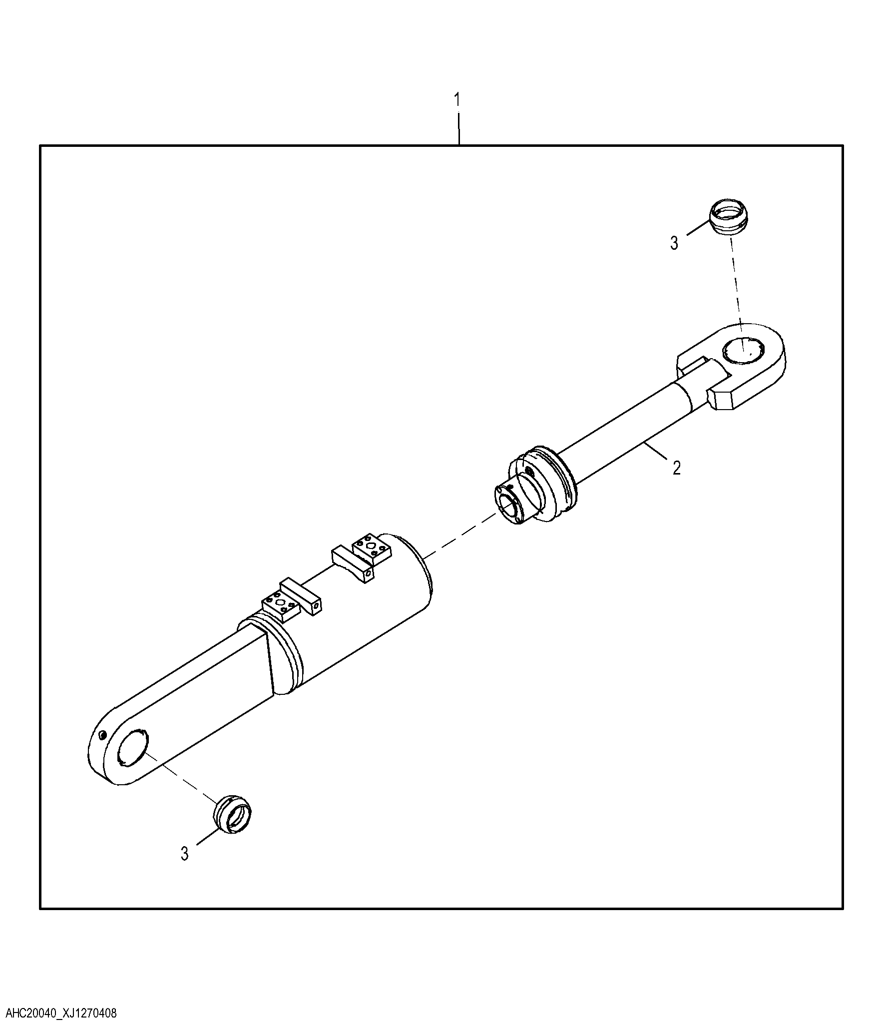 Tilt Cylinder Components, Mechanical Angle Blade (351231 - )