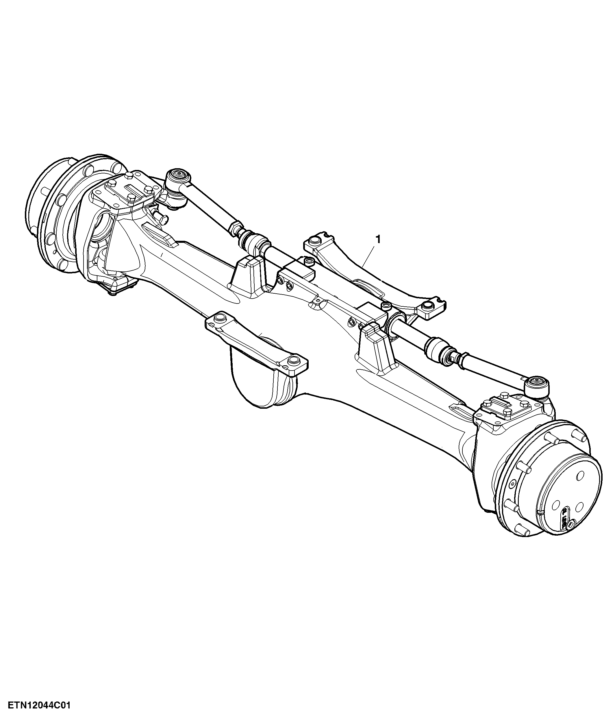 Front Axle, MFWD ( - 004794)