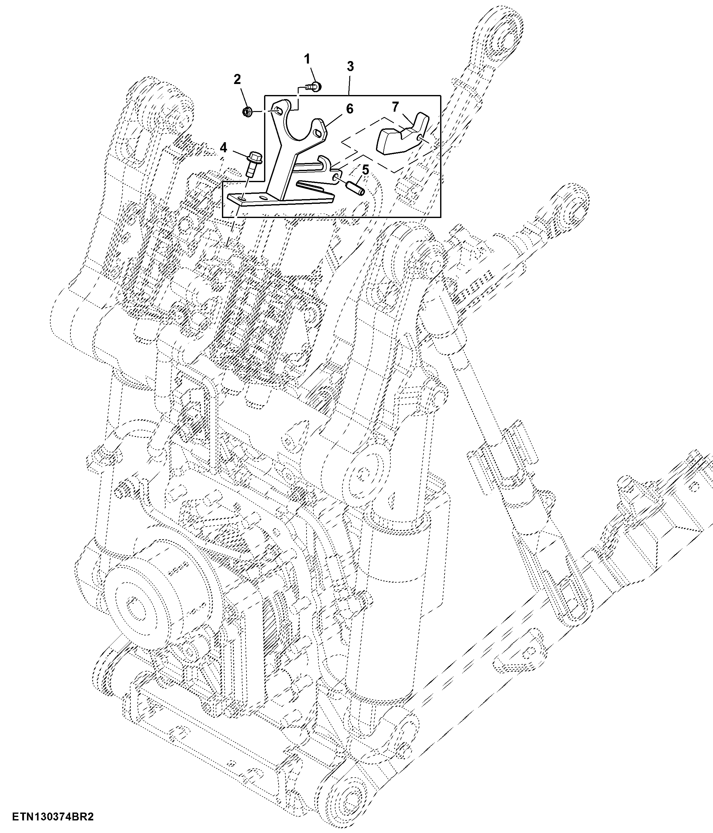 Center Link Holder Bracket, Electric Coupler
