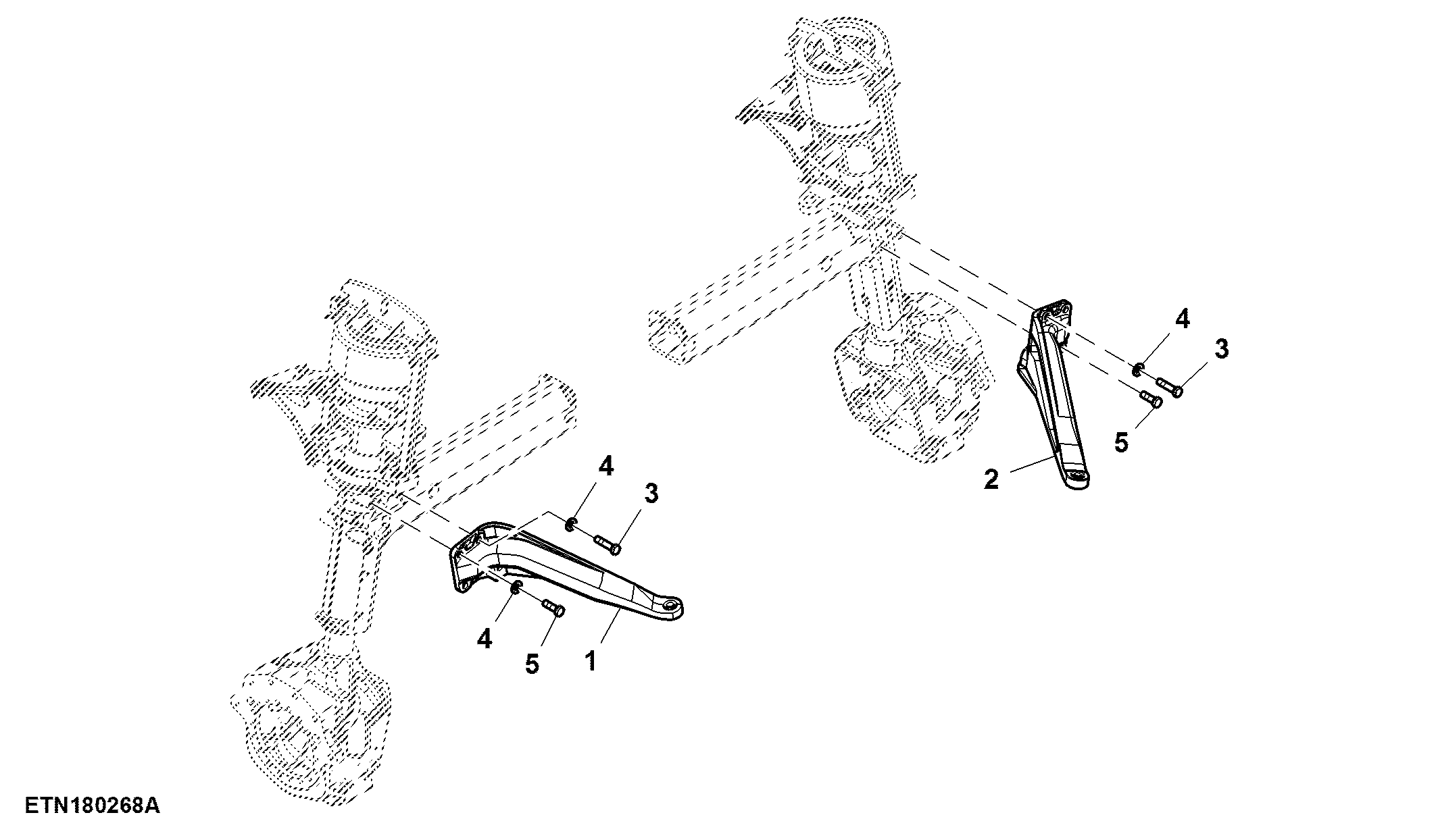 Steering Arm, Steering Anchors and Hardware Front