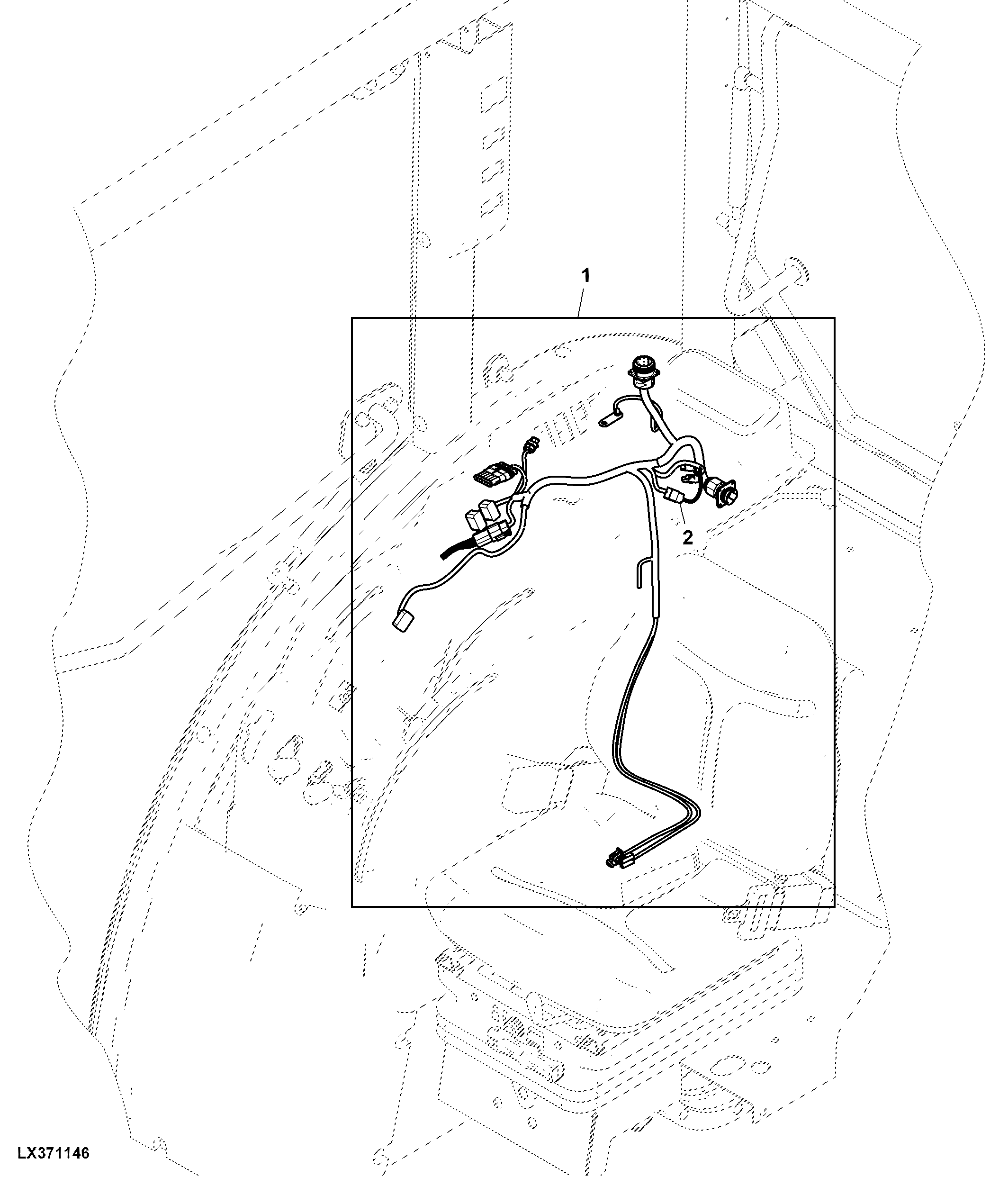 Wiring Harness, Right Hand Controls ( - x09159)