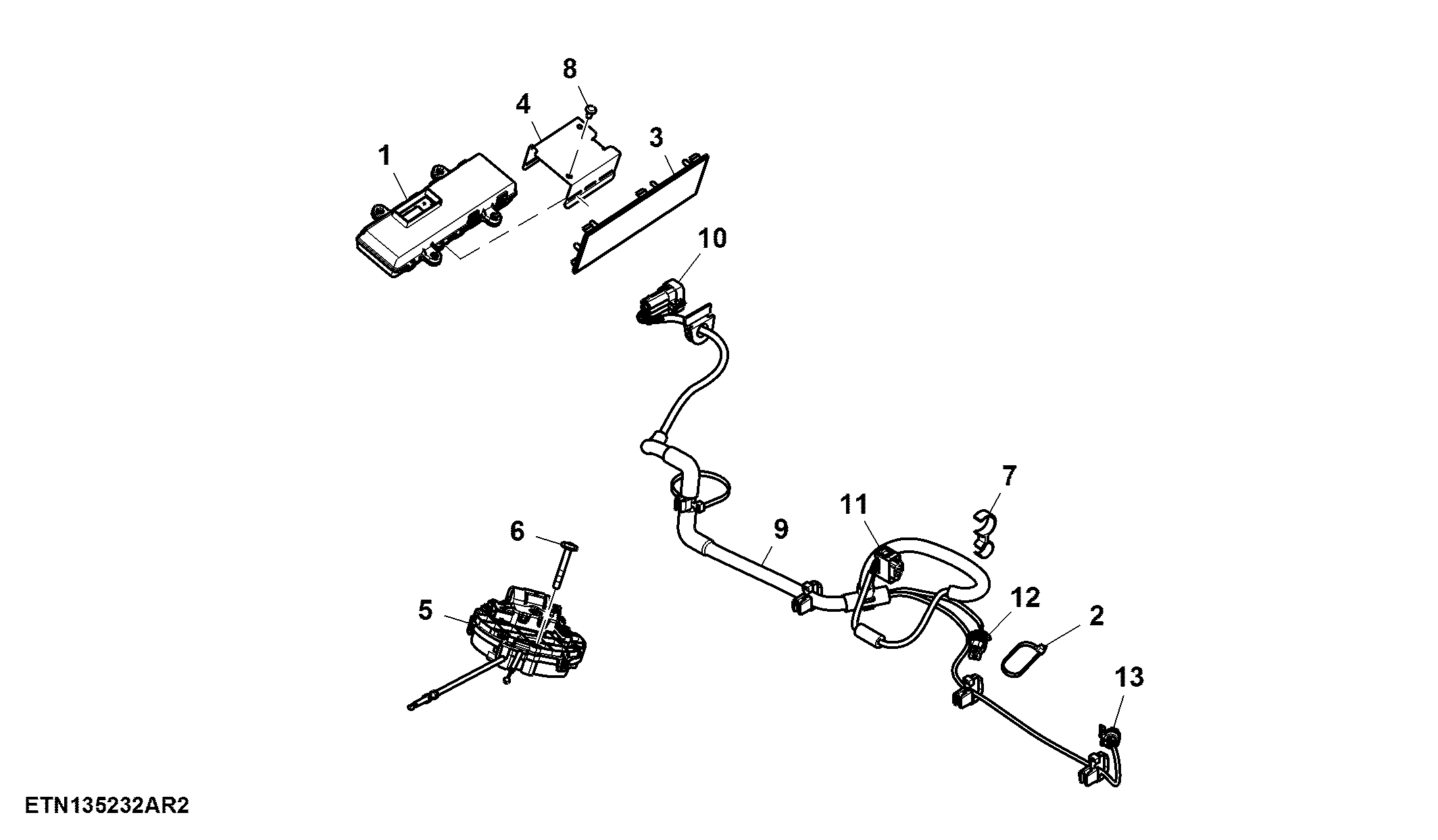 Control Unit / Wiring Harness, Heating / Air Conditioning
