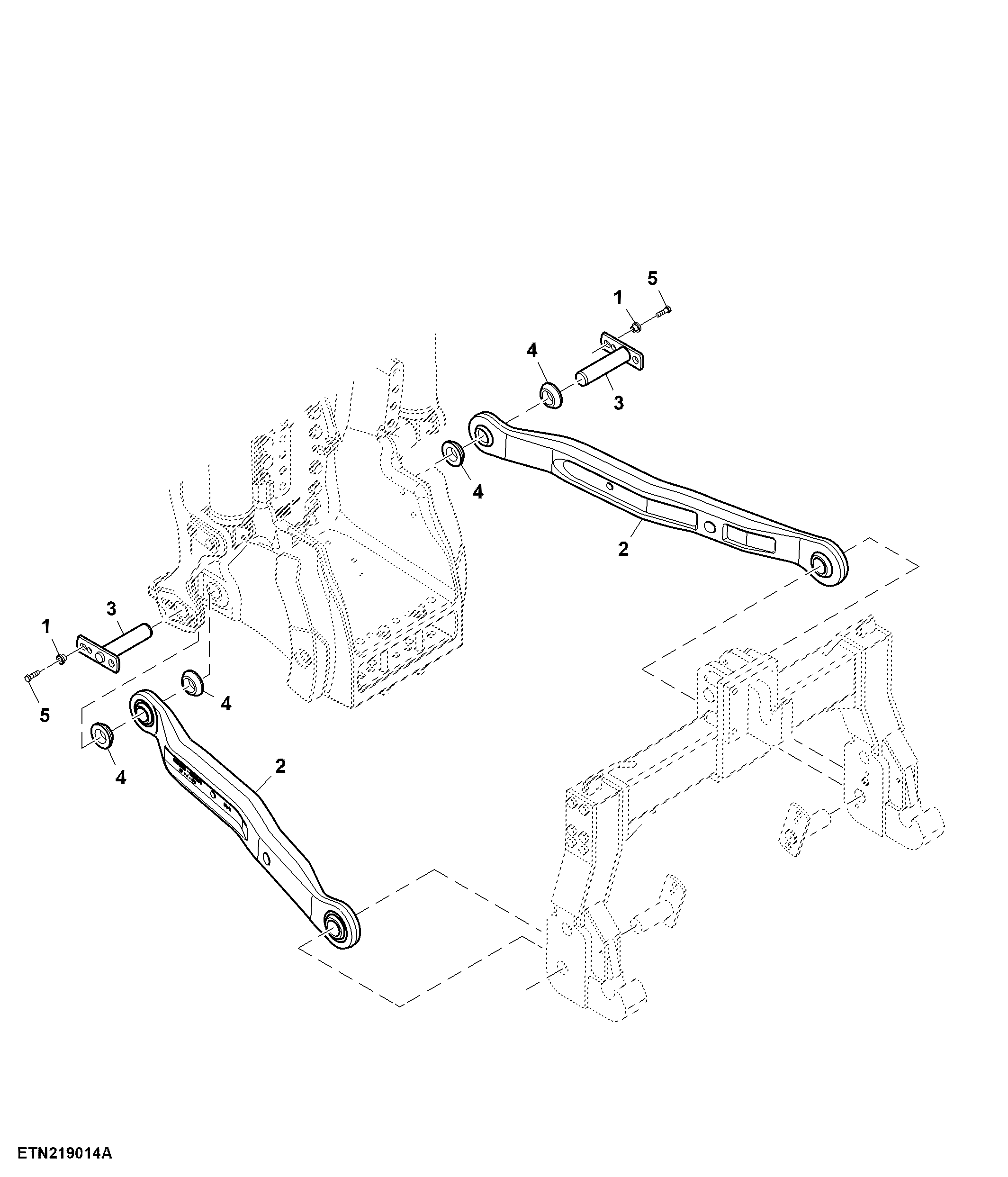 Draft Link, W/ Quick Coupler, Double Reduction Axle, No Offset
