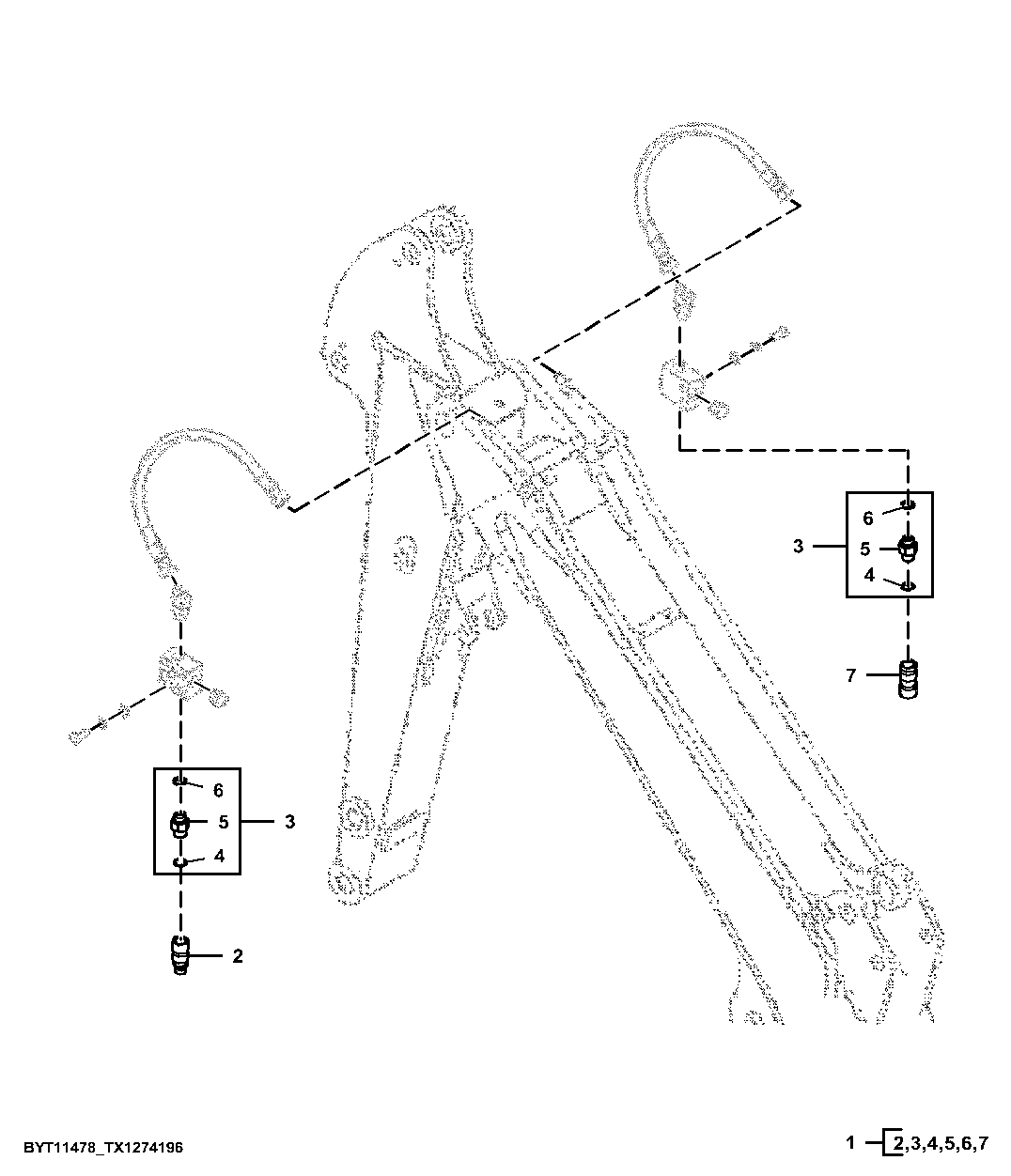 Hydraulic Quick Disconnect Kit, Selector Valve (264782 - )
