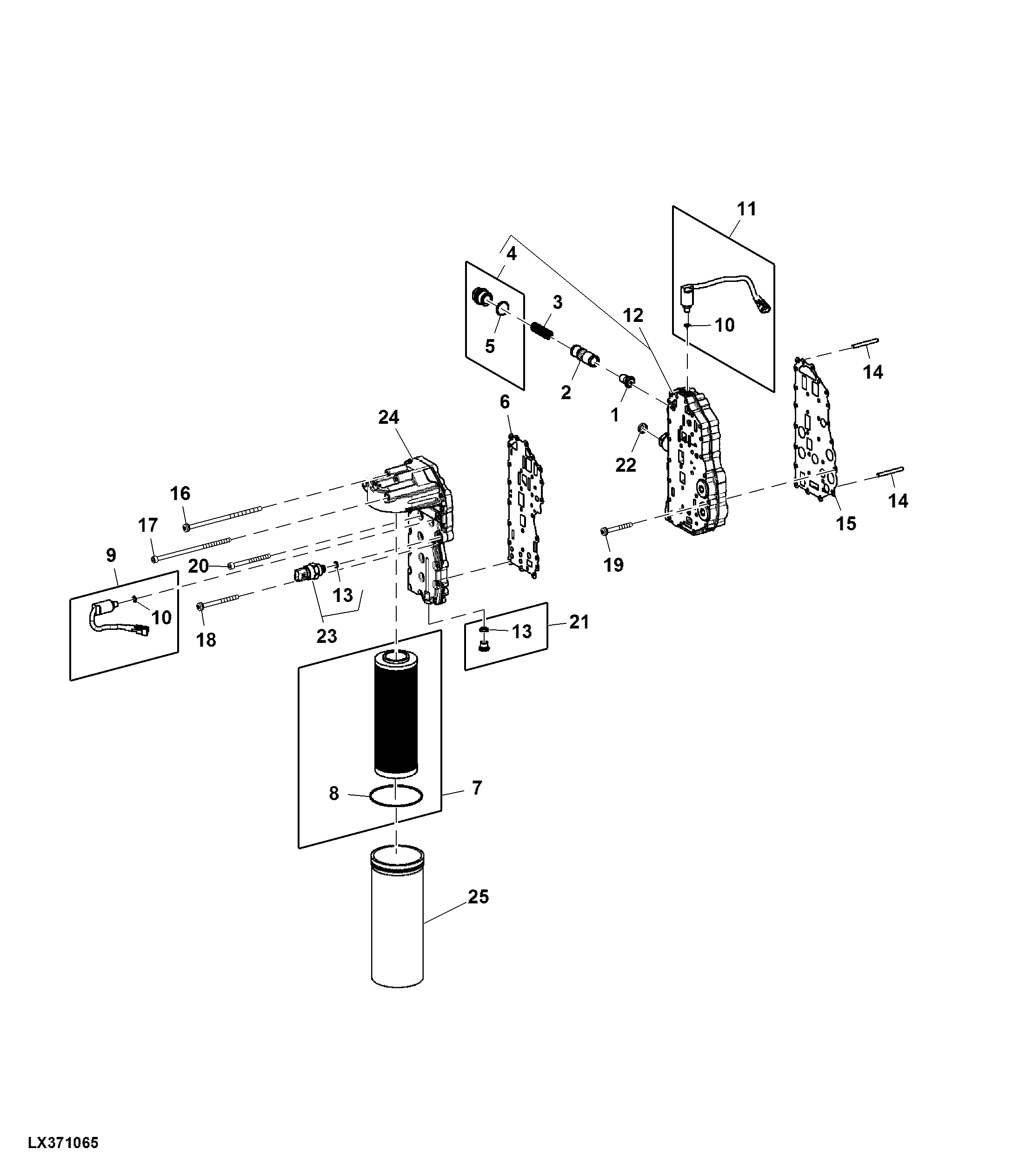 Transmission Oil Filter / System Pressure Control Block
