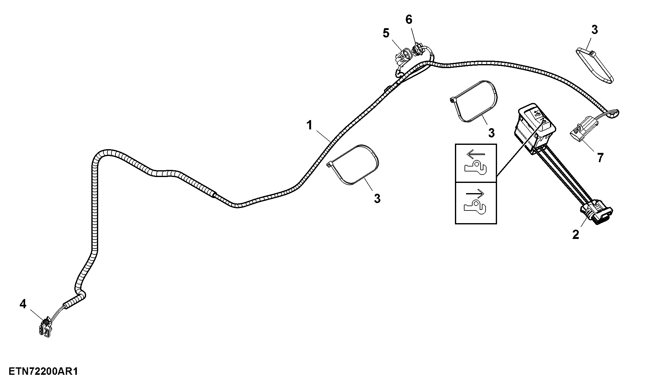 Wiring Harness, W/ Electro Hydraulical Pick-Up Hitch