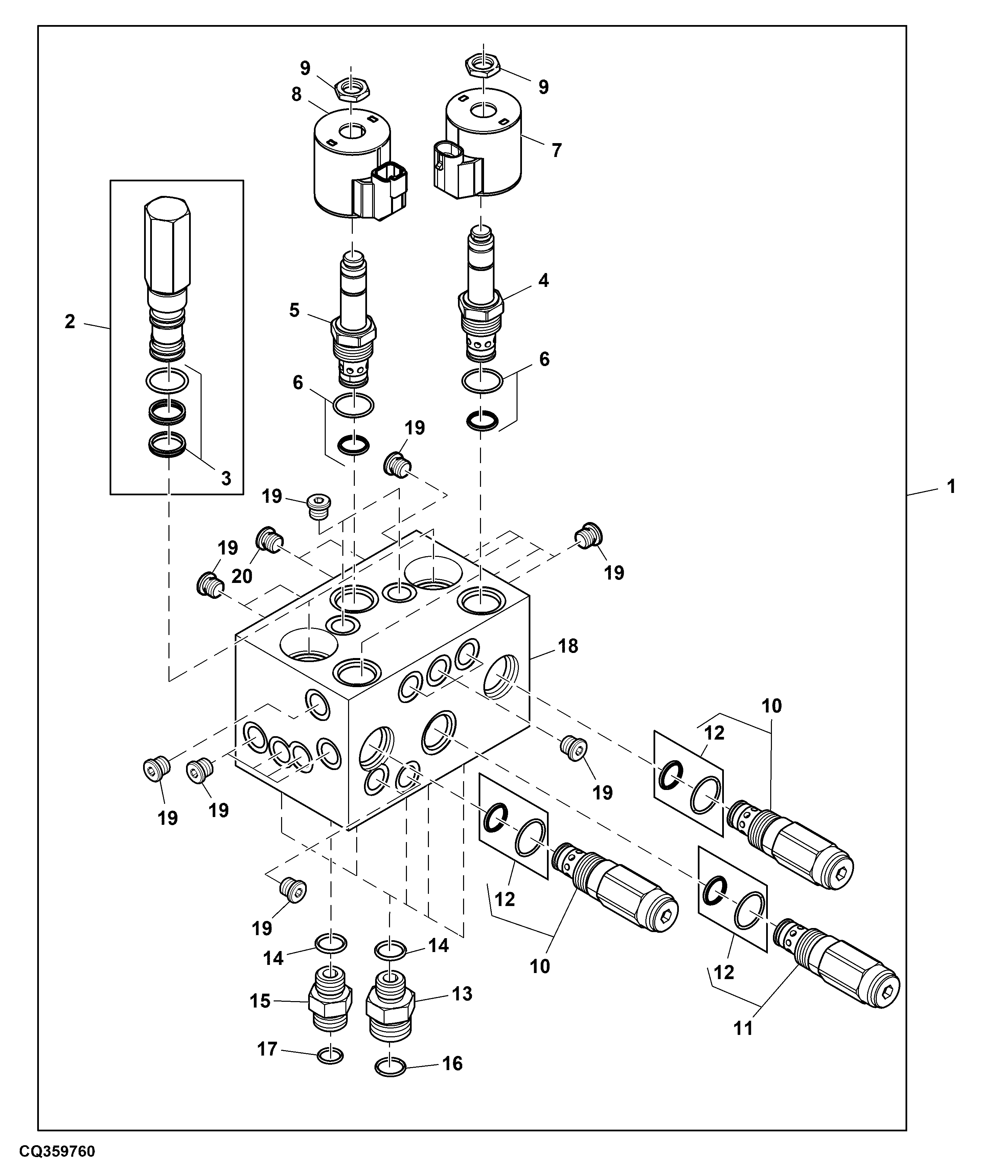 Flow Control Hydraulic Valve W/ Chaff Spreader