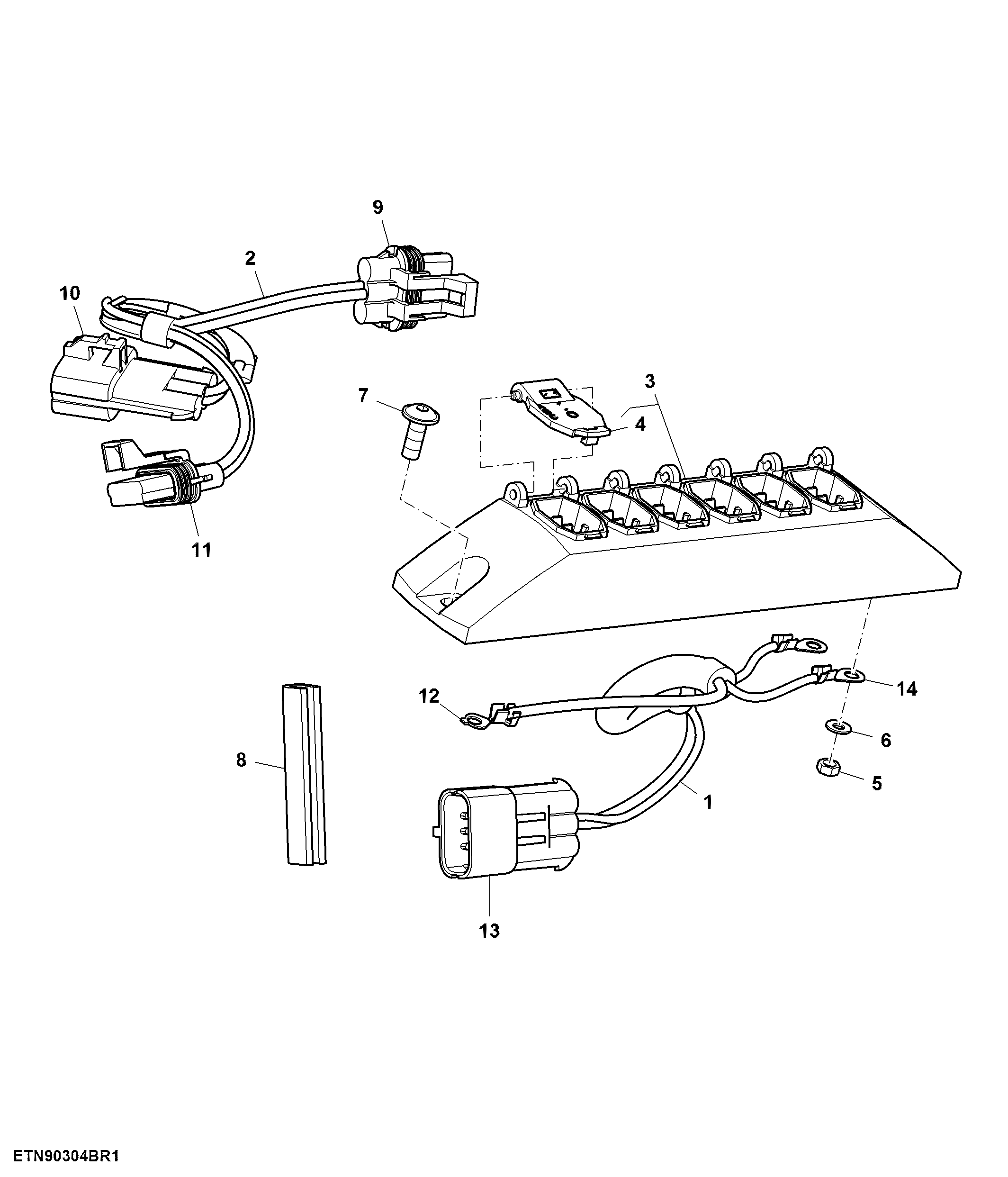 Power Outlet Socket Strip / Wiring Harness, W/ CommandARM™