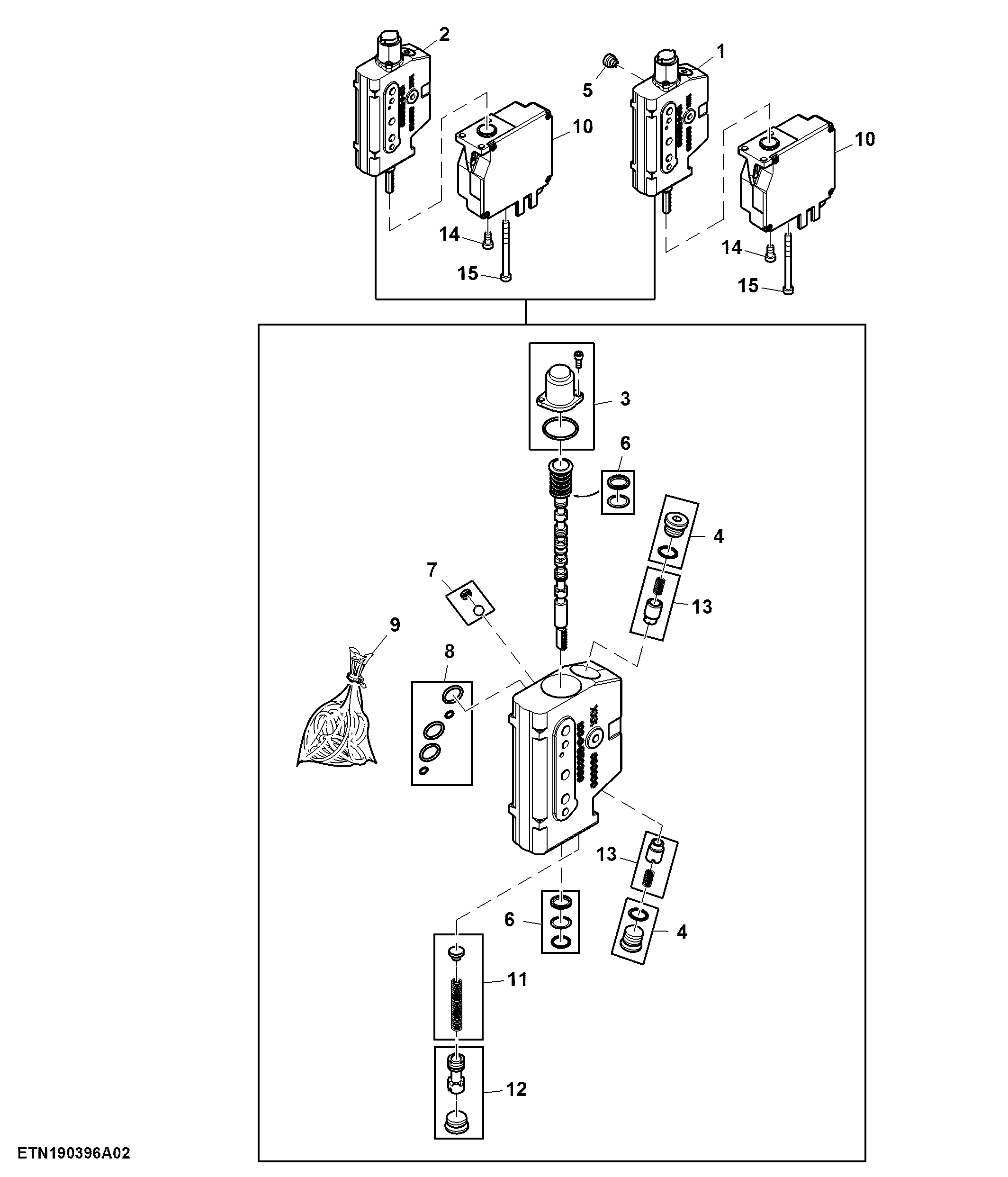 Electrical SCV, Front Hitch, 2 Functions (937676 - )