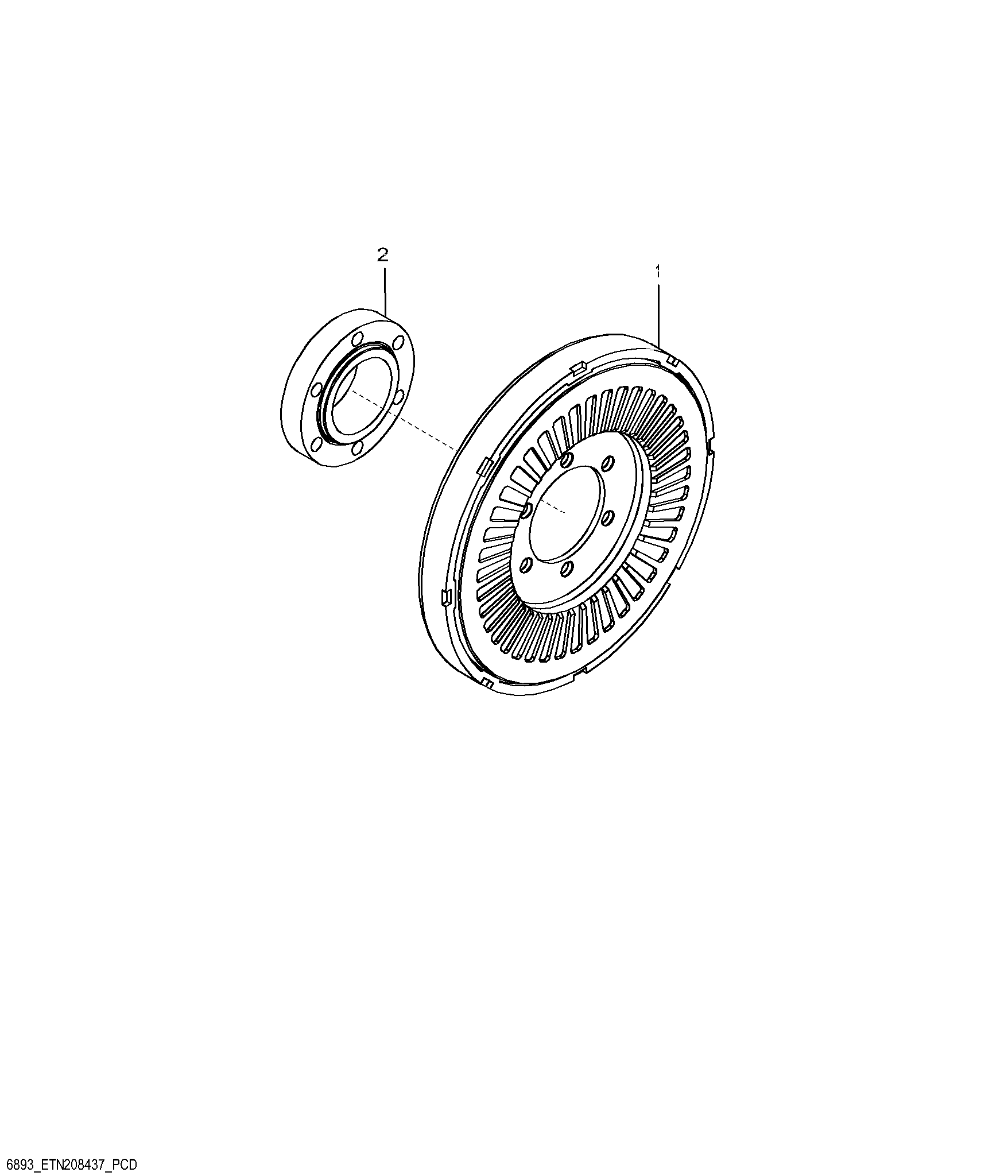 6893 Pulley with Dampener (011296 - )