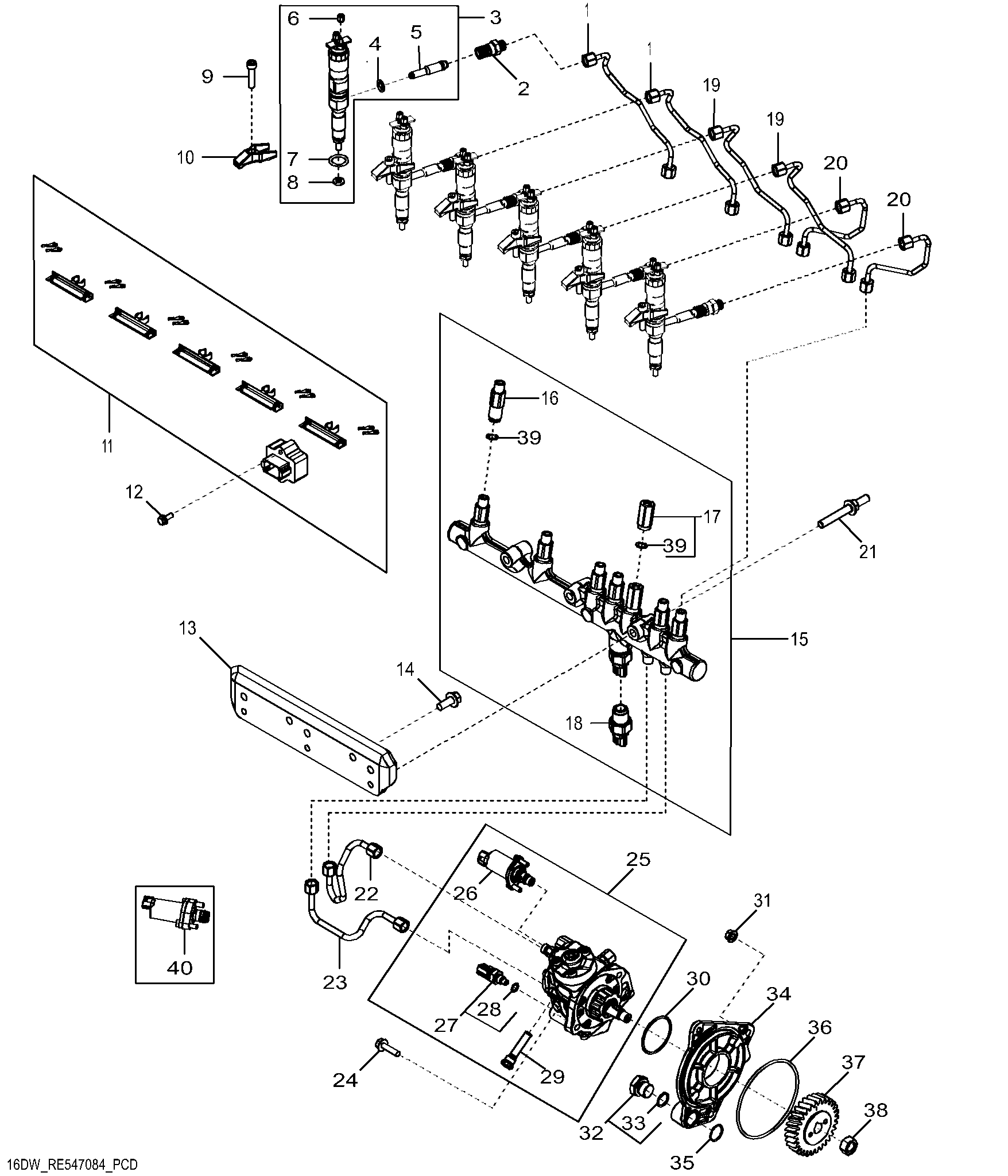 16DW Fuel Injection System (673352 - 735246)