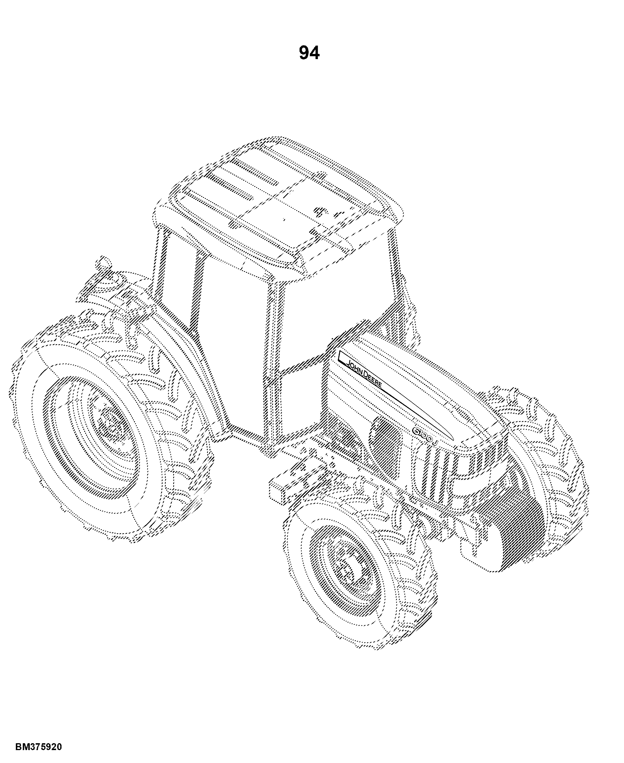 6100J Tractor (S.N. 002167- )(South America Edition)