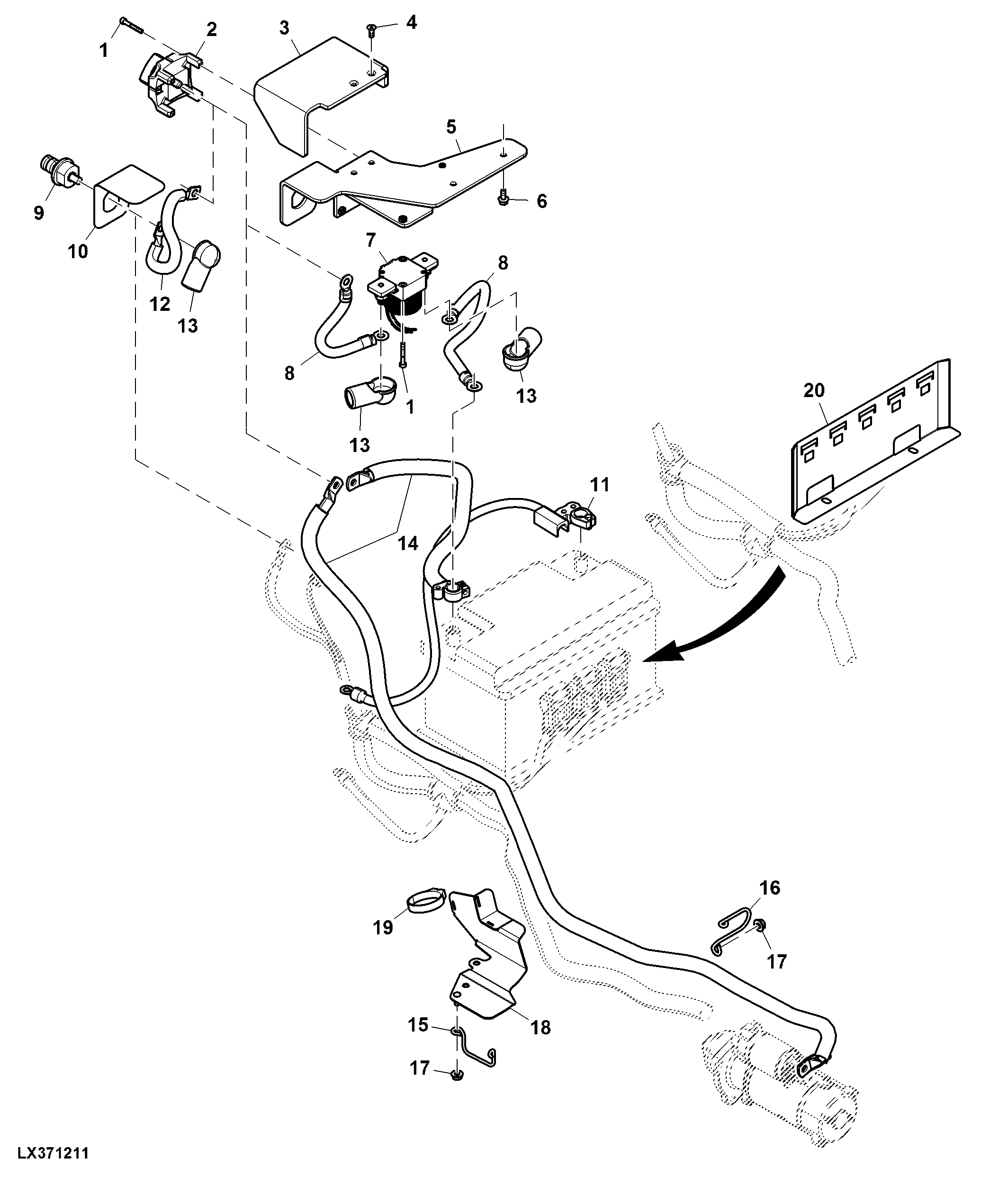 Cables, Battery, W/ Battery Cut-Off Switch, W/ Jump Start