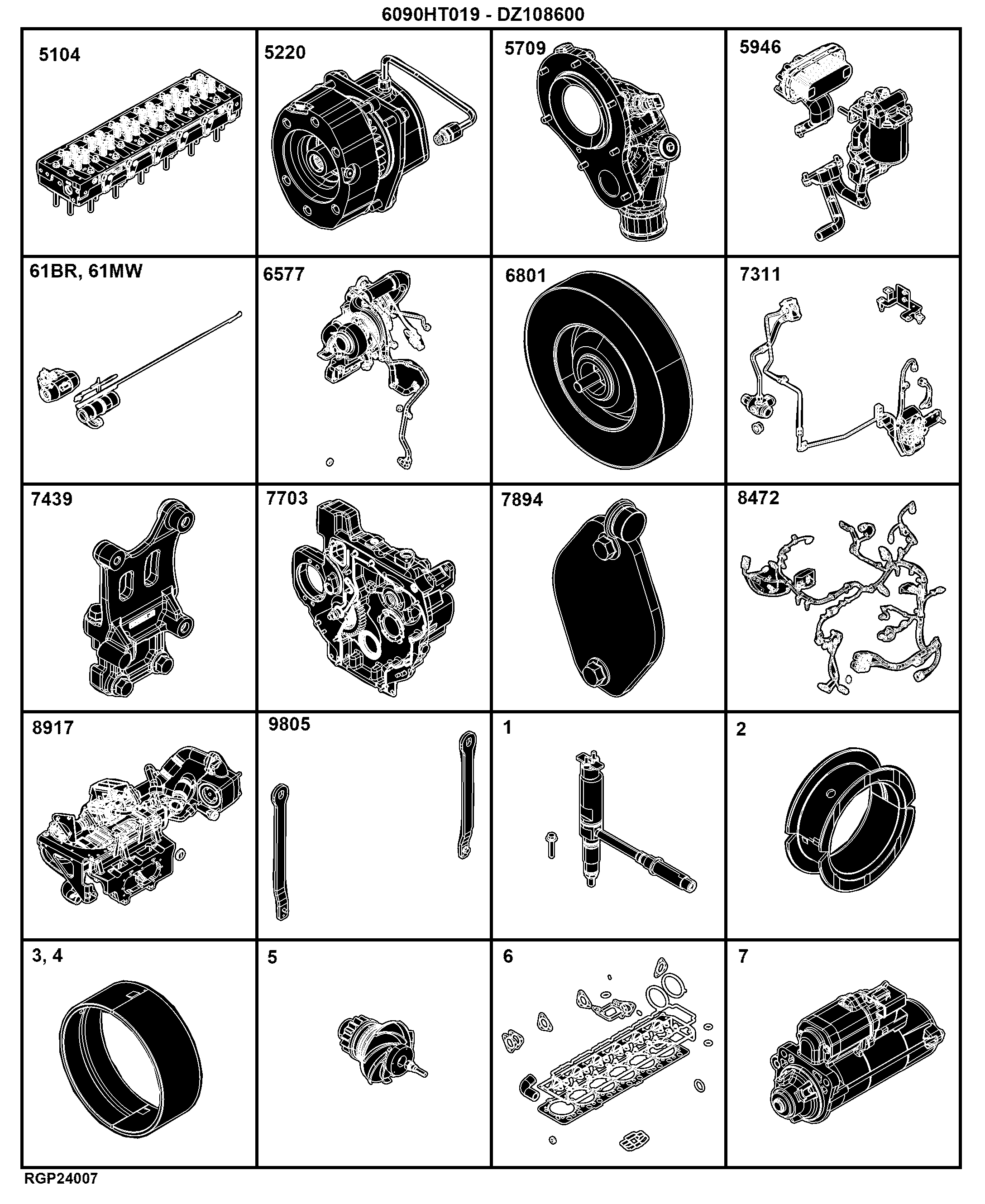 04B Engine 6090HT019-DZ108600