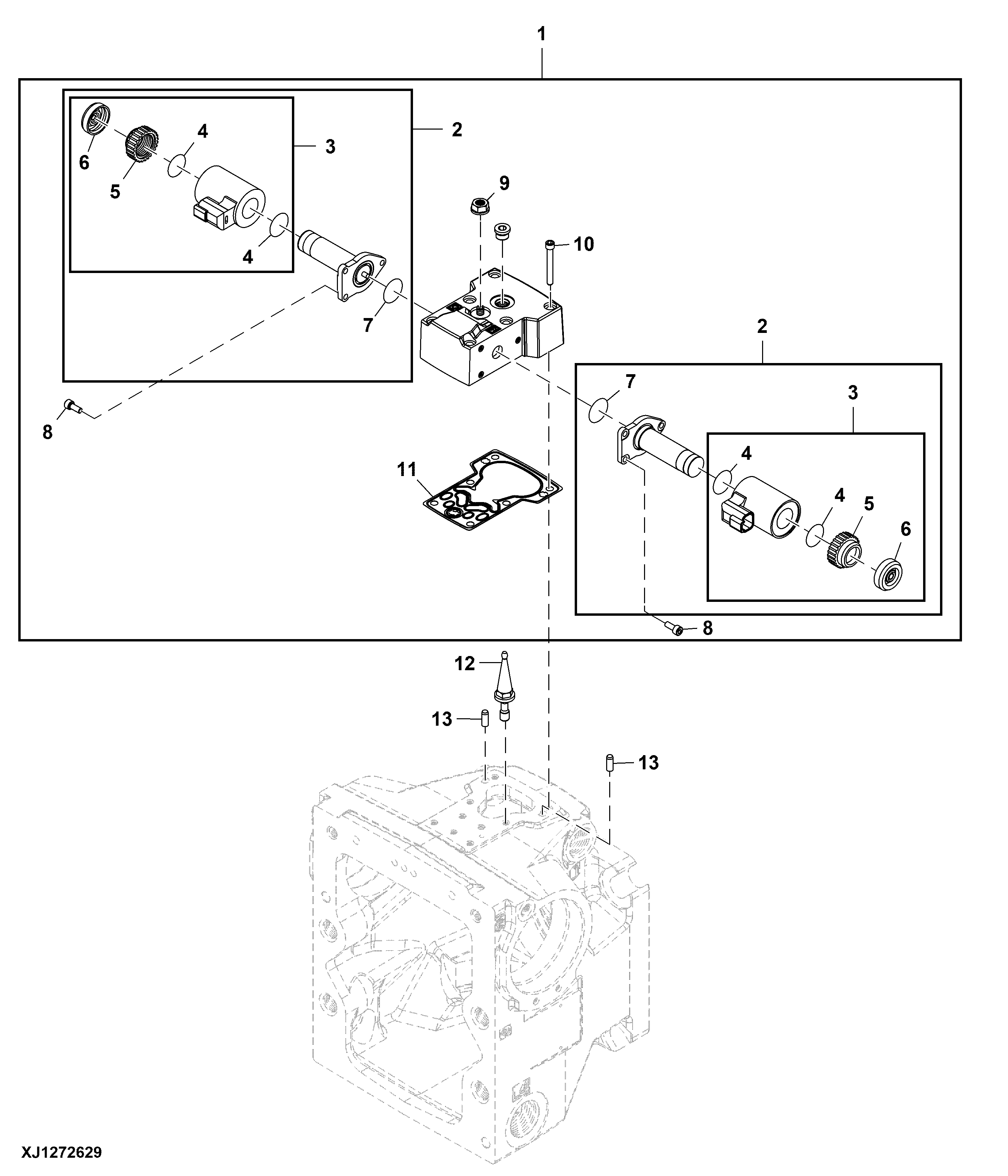 Hydrostatic Pump Components, Displacement Control Valve