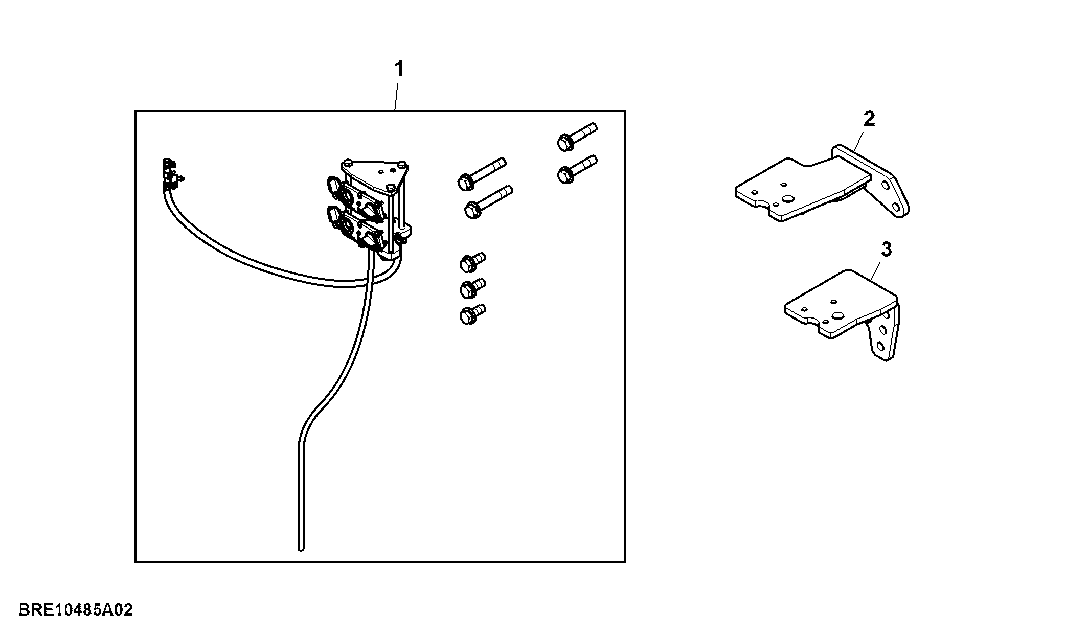 Quick Coupler Kit, 3/4" Coupler Conversion Hardware Kit, Attachment