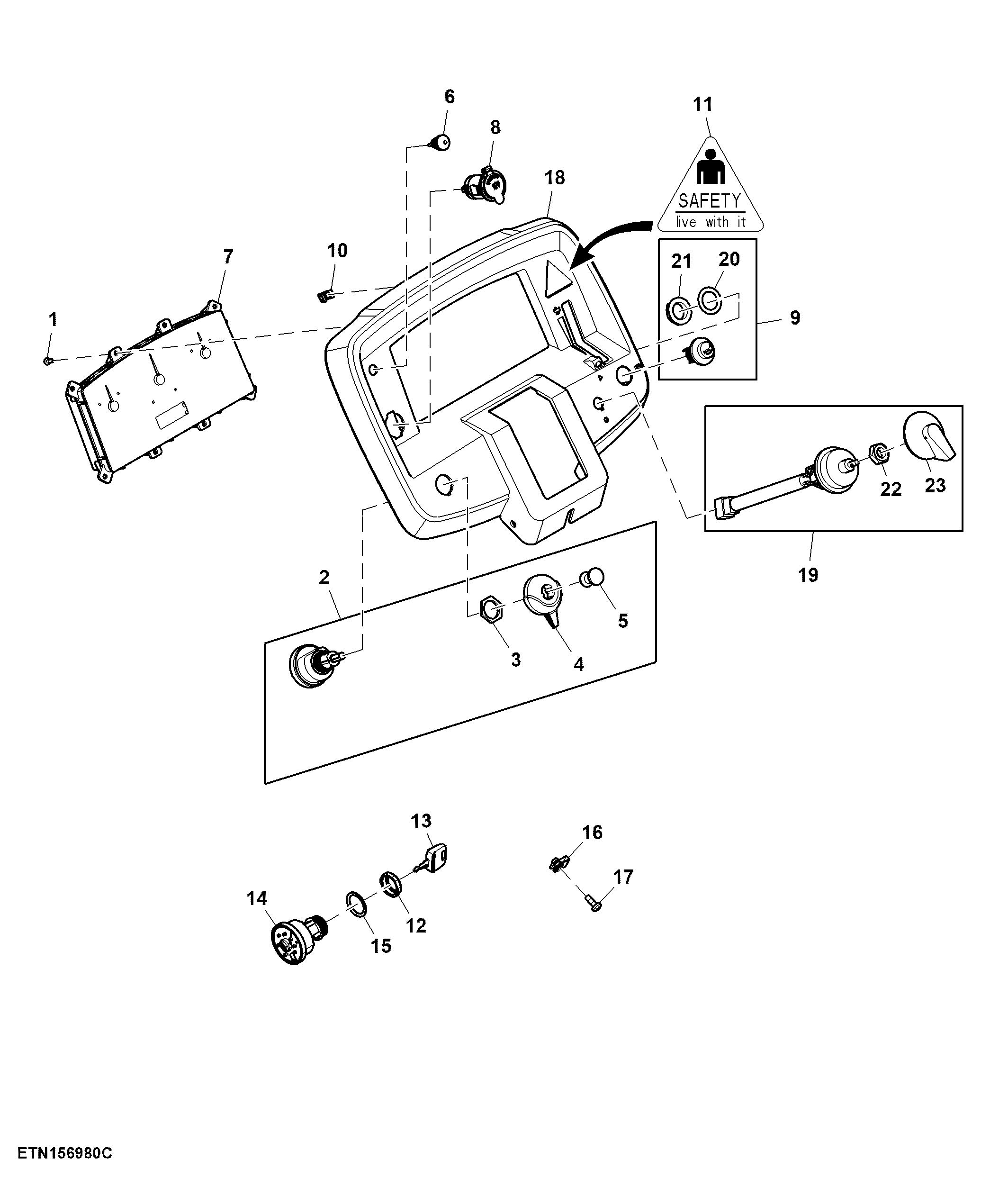 Instrument Cluster, Telematics, Premium, North
