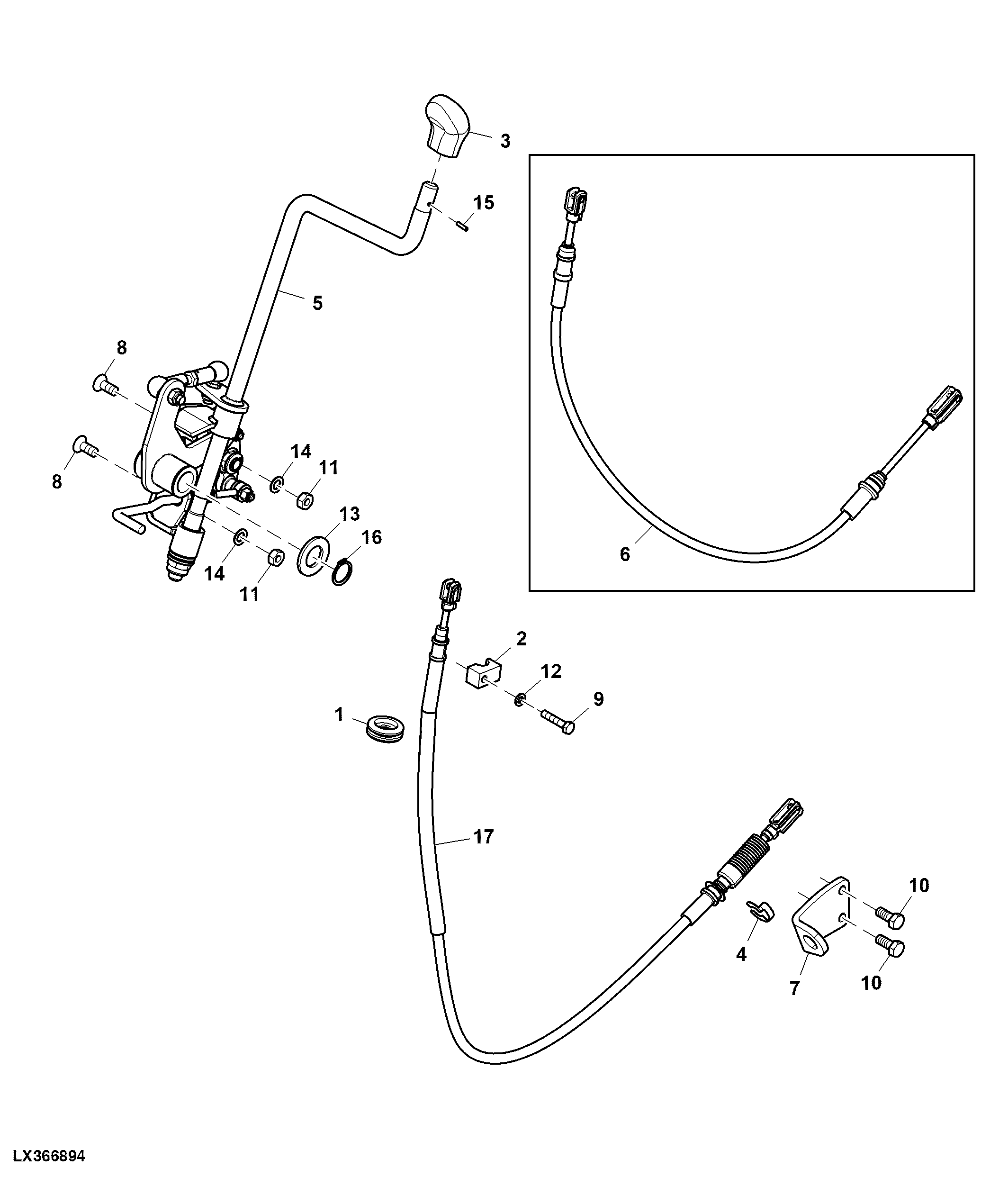 Shifting Parts, Mechanical Reverser Control